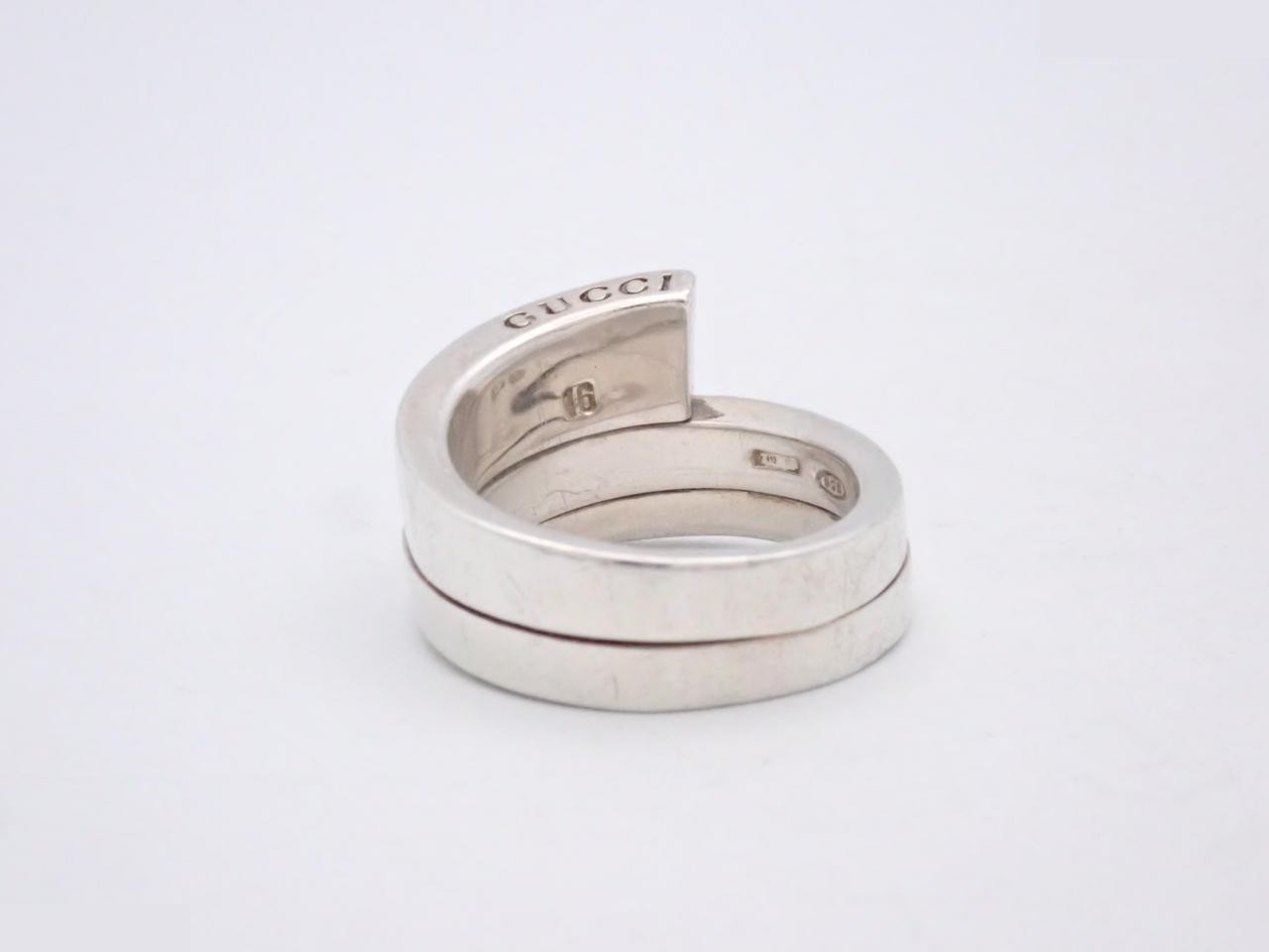 Ring, Tornado design, 925 sterling silver, 11.9g, stamped #16, actual size #15 — view 2