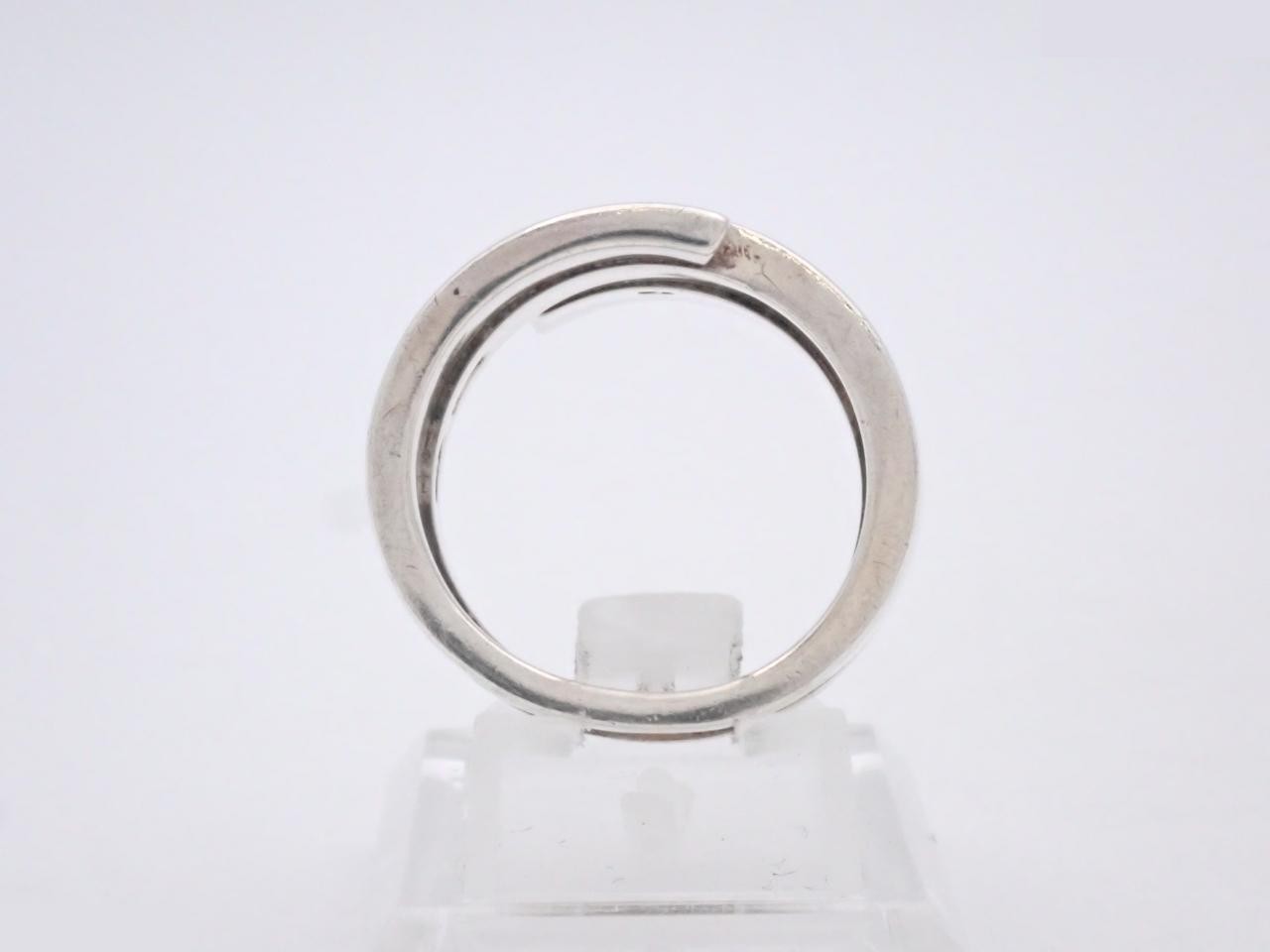 Ring, Tornado design, 925 sterling silver, 11.9g, stamped #16, actual size #15 — view 3