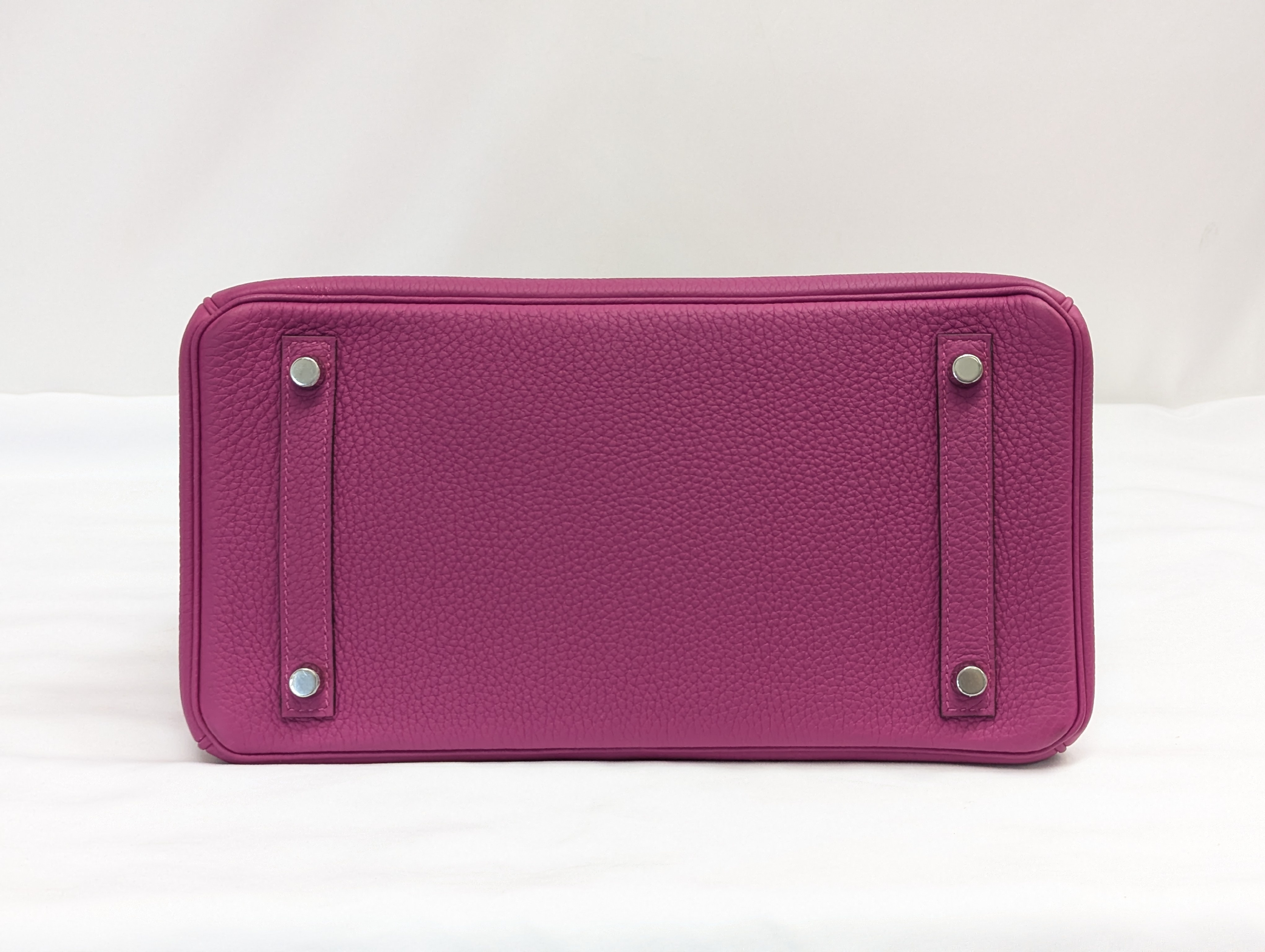 Birkin 30 Togo Rose Purple Silver Hardware C Stamp Handbag — view 5
