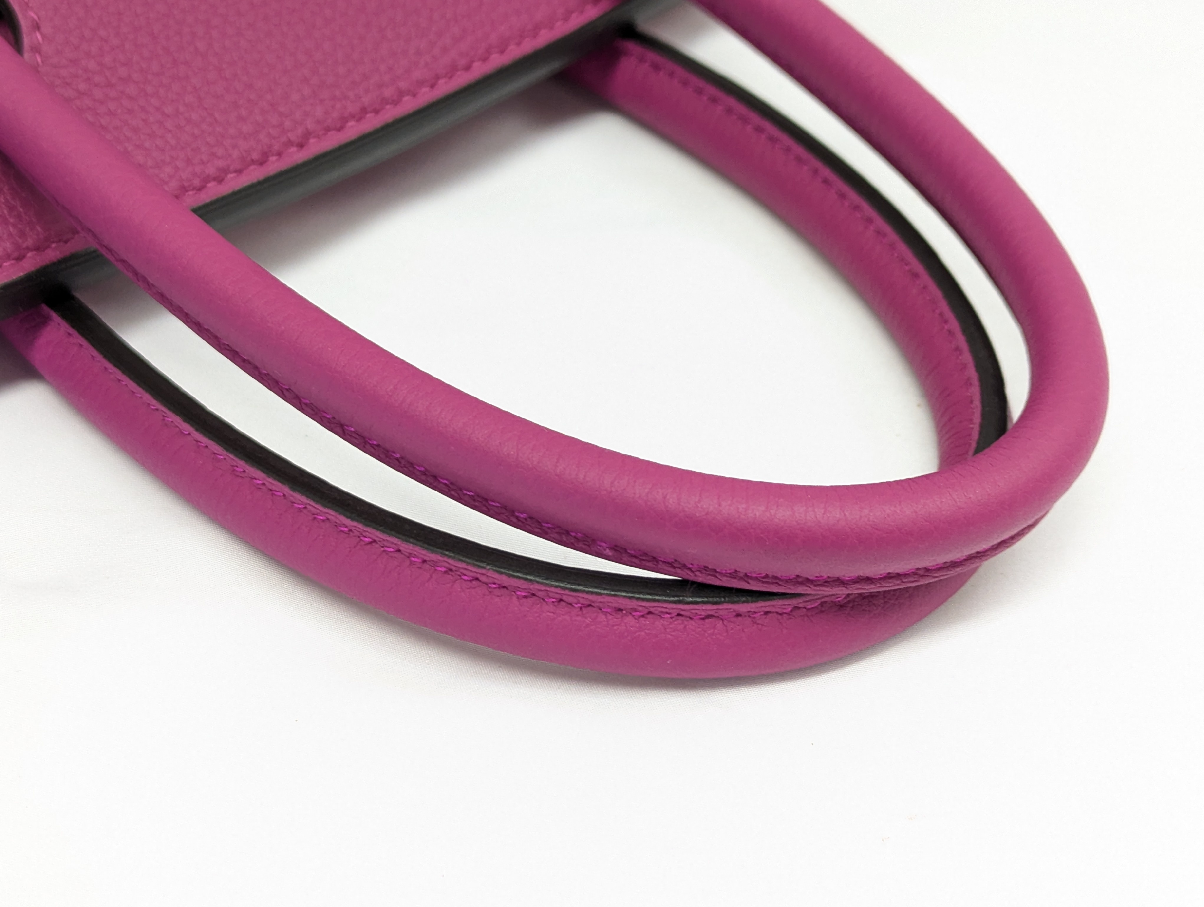 Birkin 30 Togo Rose Purple Silver Hardware C Stamp Handbag — view 6