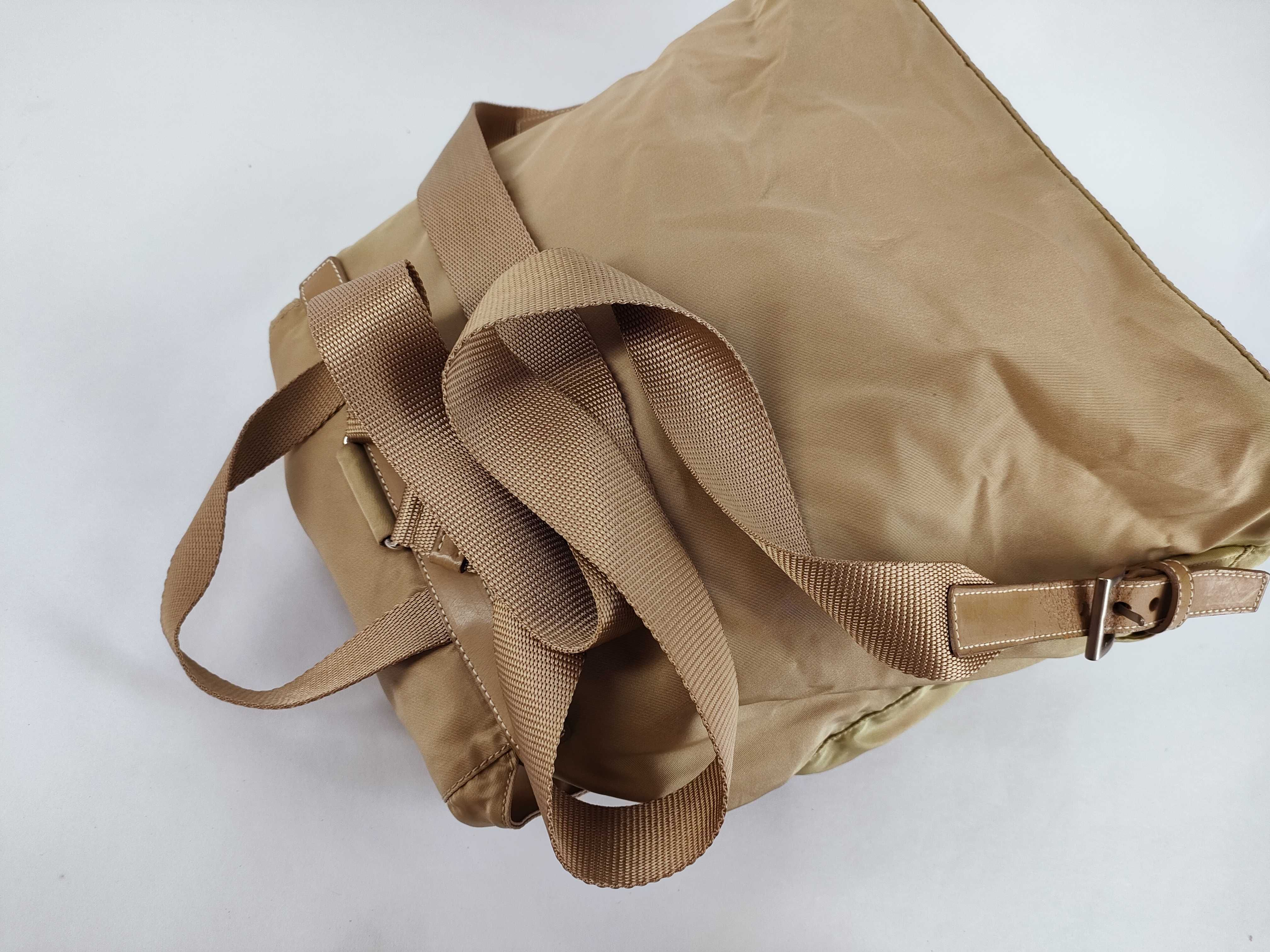 nylon backpack, beige. — view 4