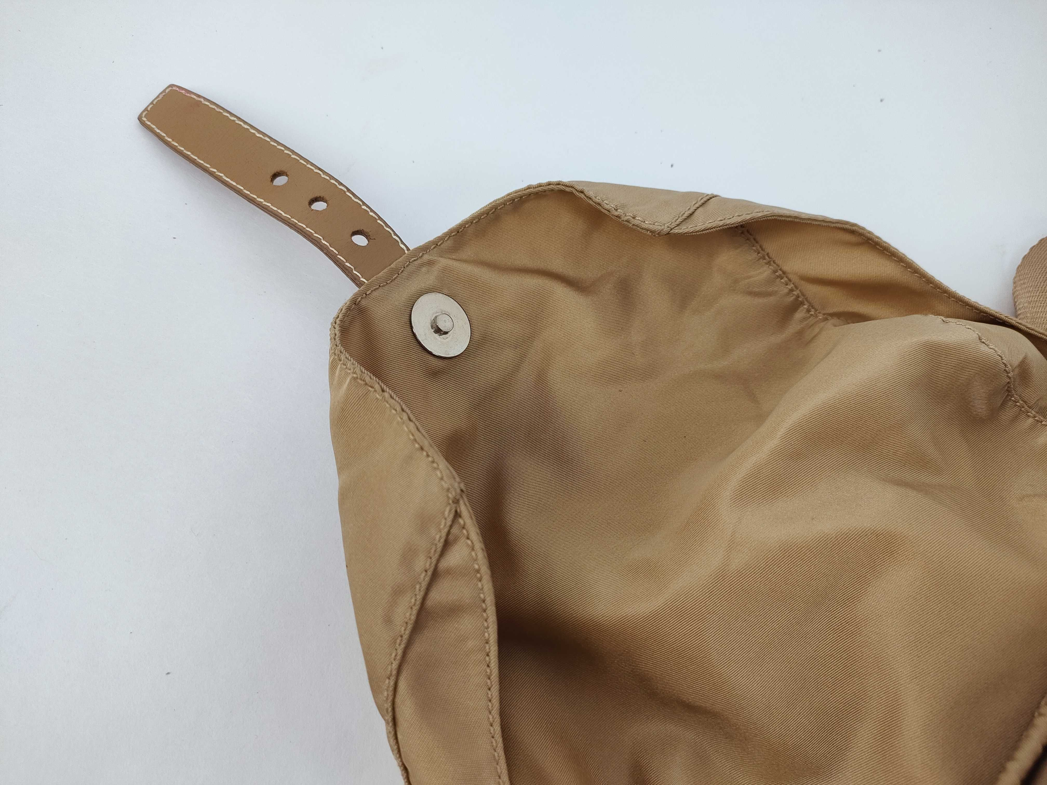 nylon backpack, beige. — view 6