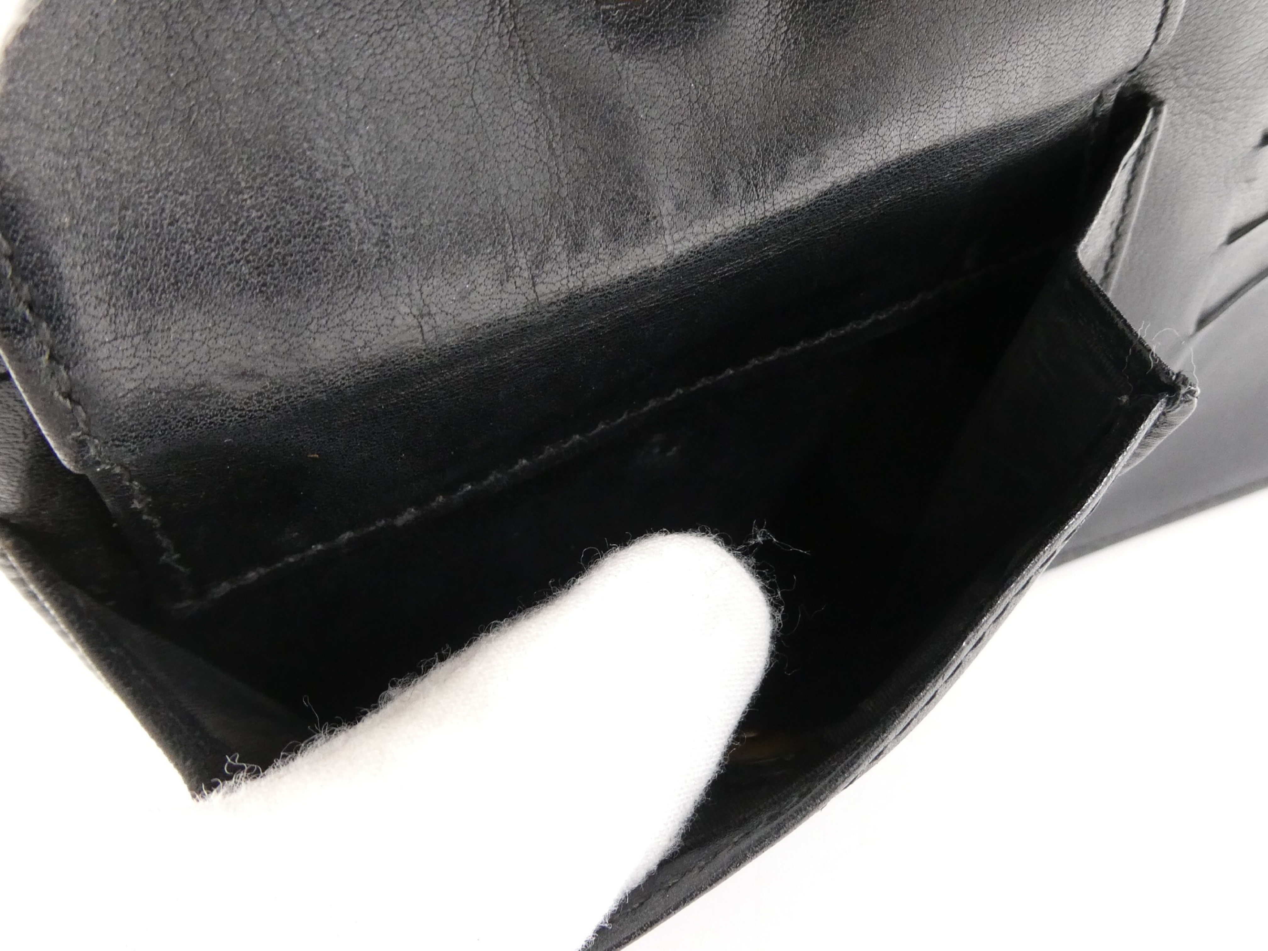 Caviar Skin Coco Mark Chain Wallet Shoulder Bag — view 8
