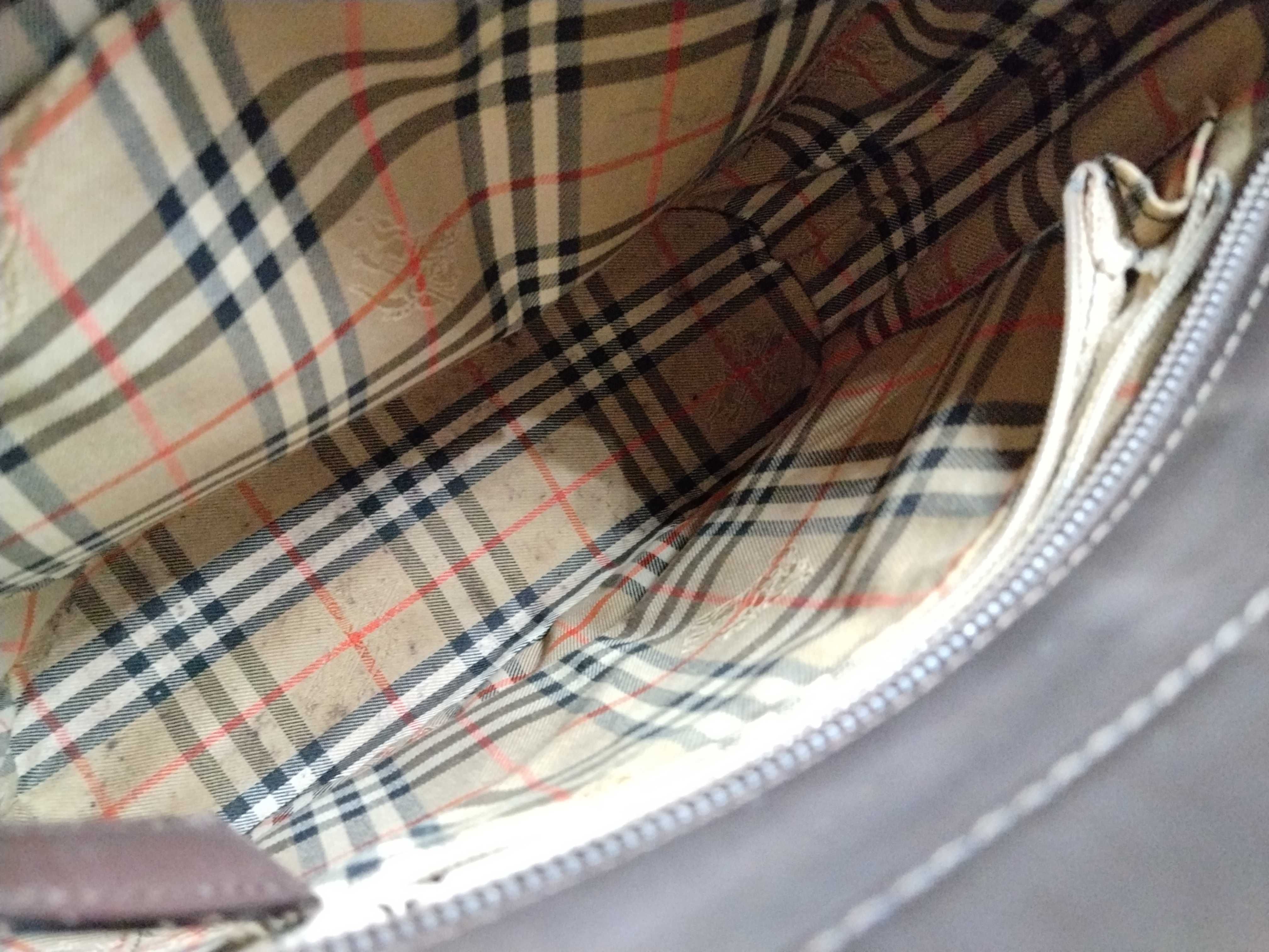 Nova Check Leather Bucket Handbag Tote Bag — view 11