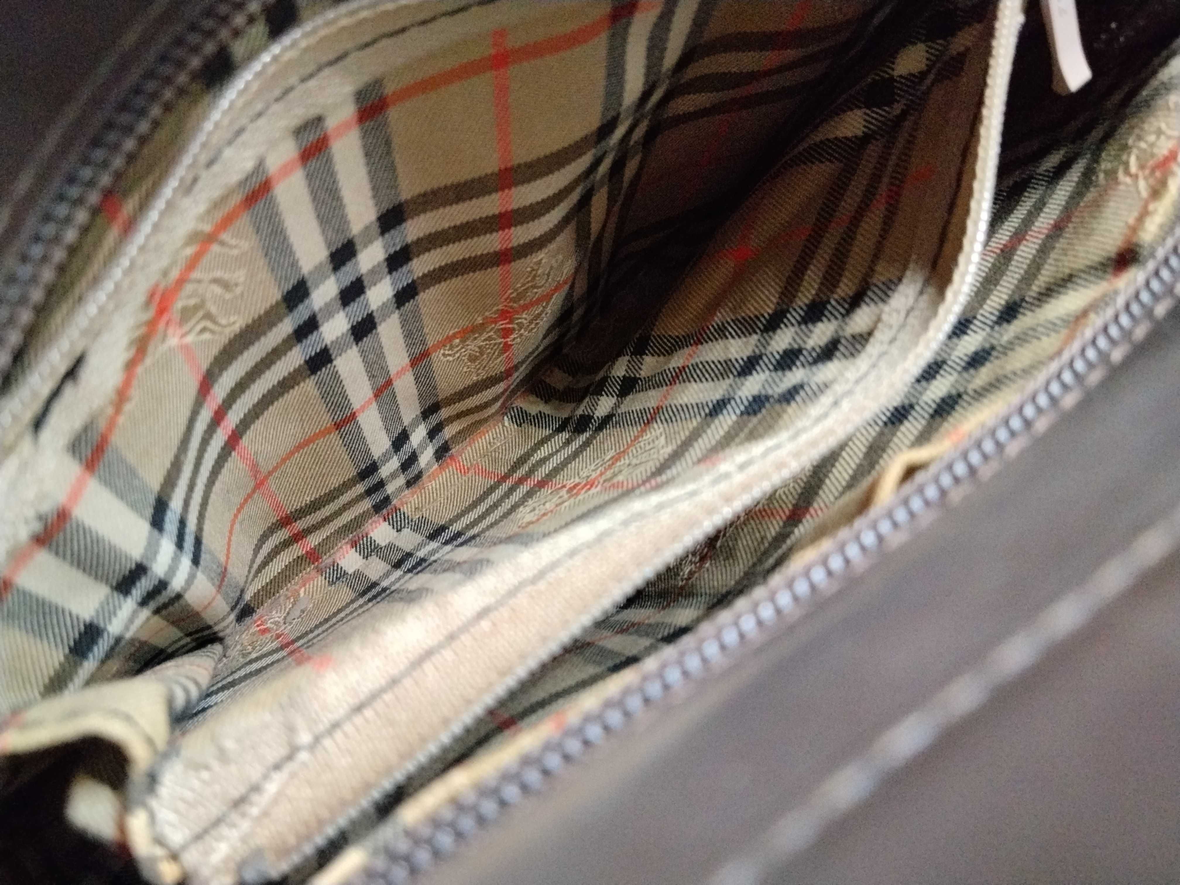 Nova Check Leather Bucket Handbag Tote Bag — view 13