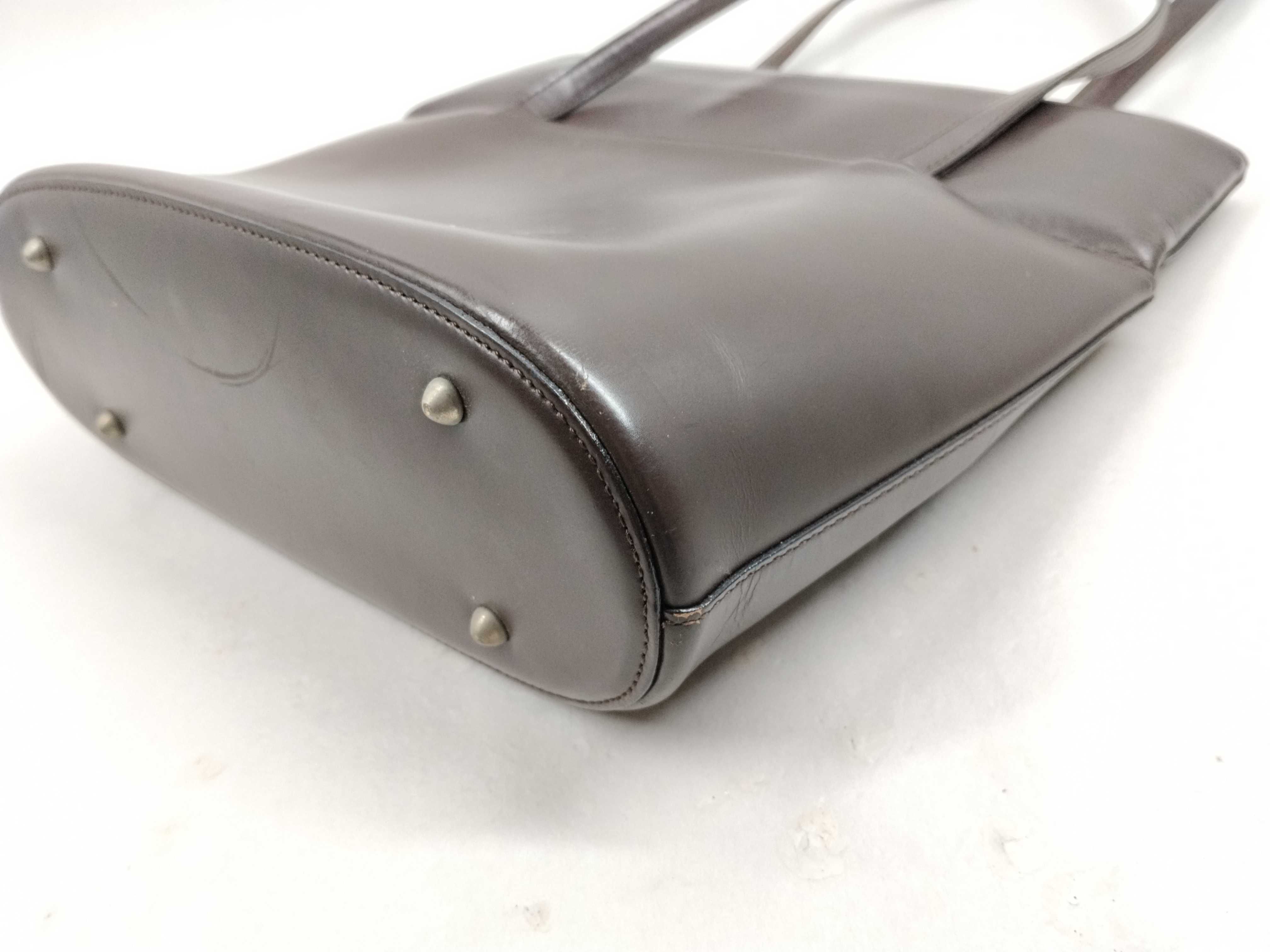 Nova Check Leather Bucket Handbag Tote Bag — view 6