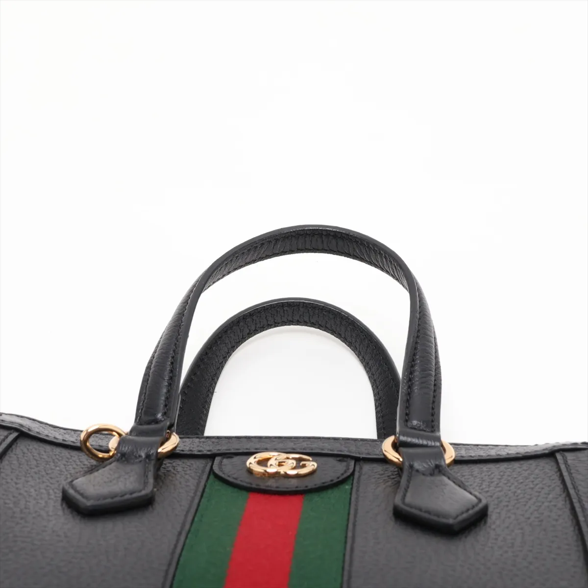 Ophidia 719882 Leather 2-Way Handbag, Black, Outlet — view 6