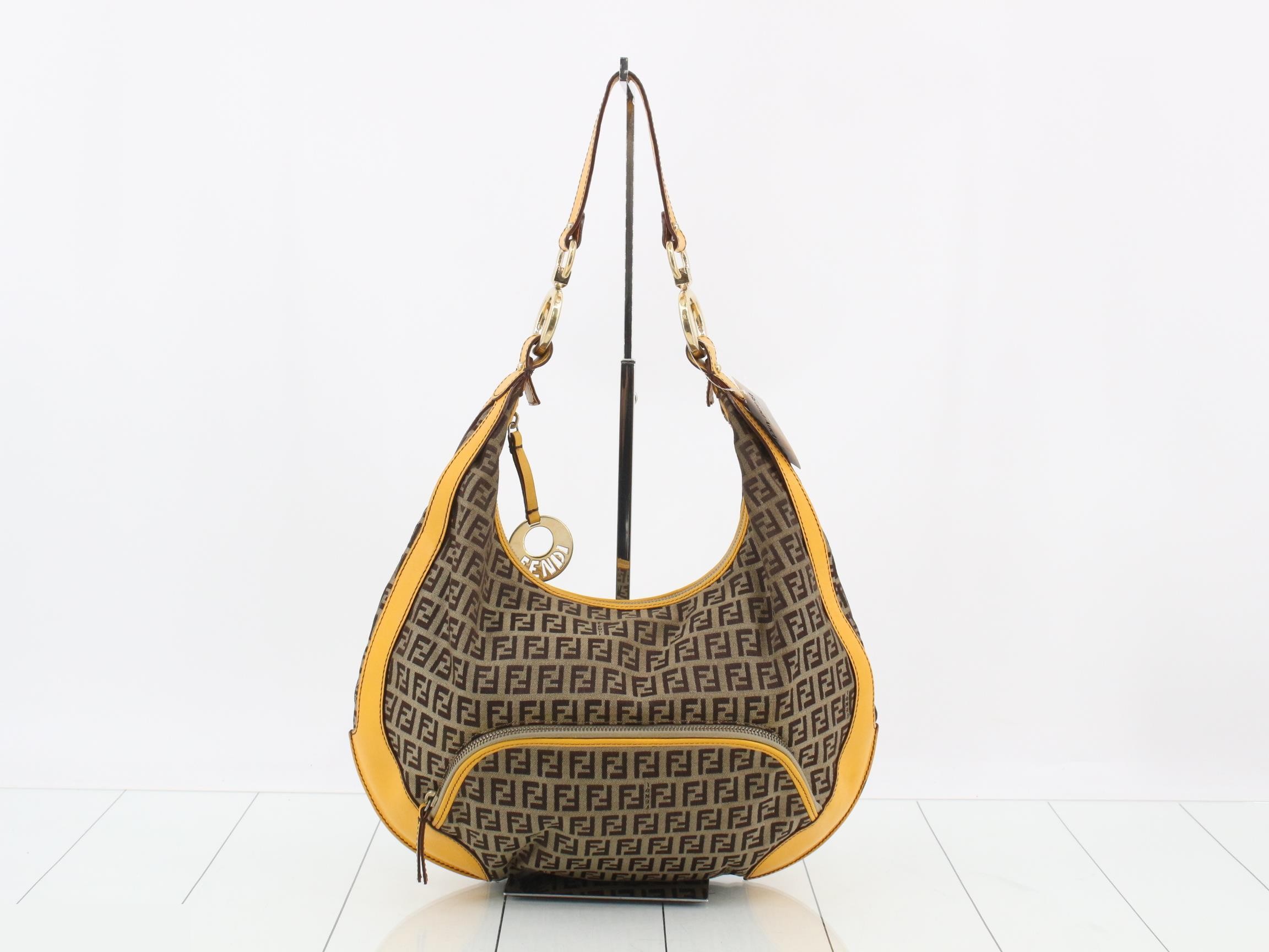 Zucchino Canvas/Leather Semi-Shoulder Bag