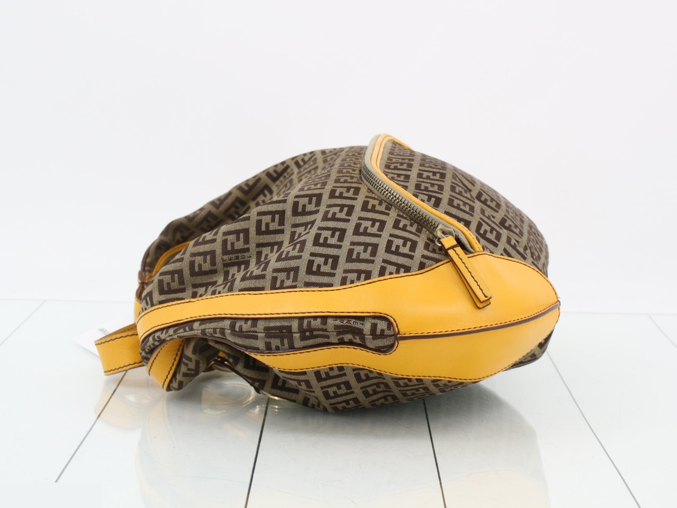 Zucchino Canvas/Leather Semi-Shoulder Bag — view 4