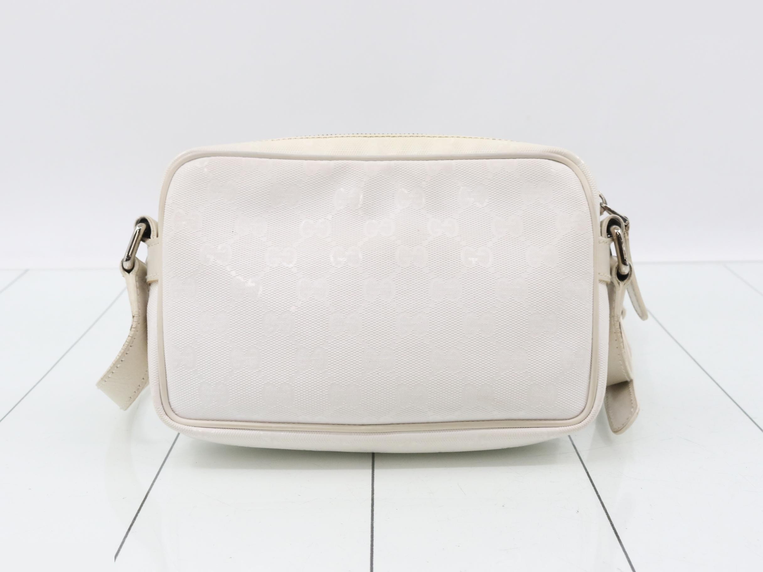 GG Imprime Shoulder Bag, White — view 2