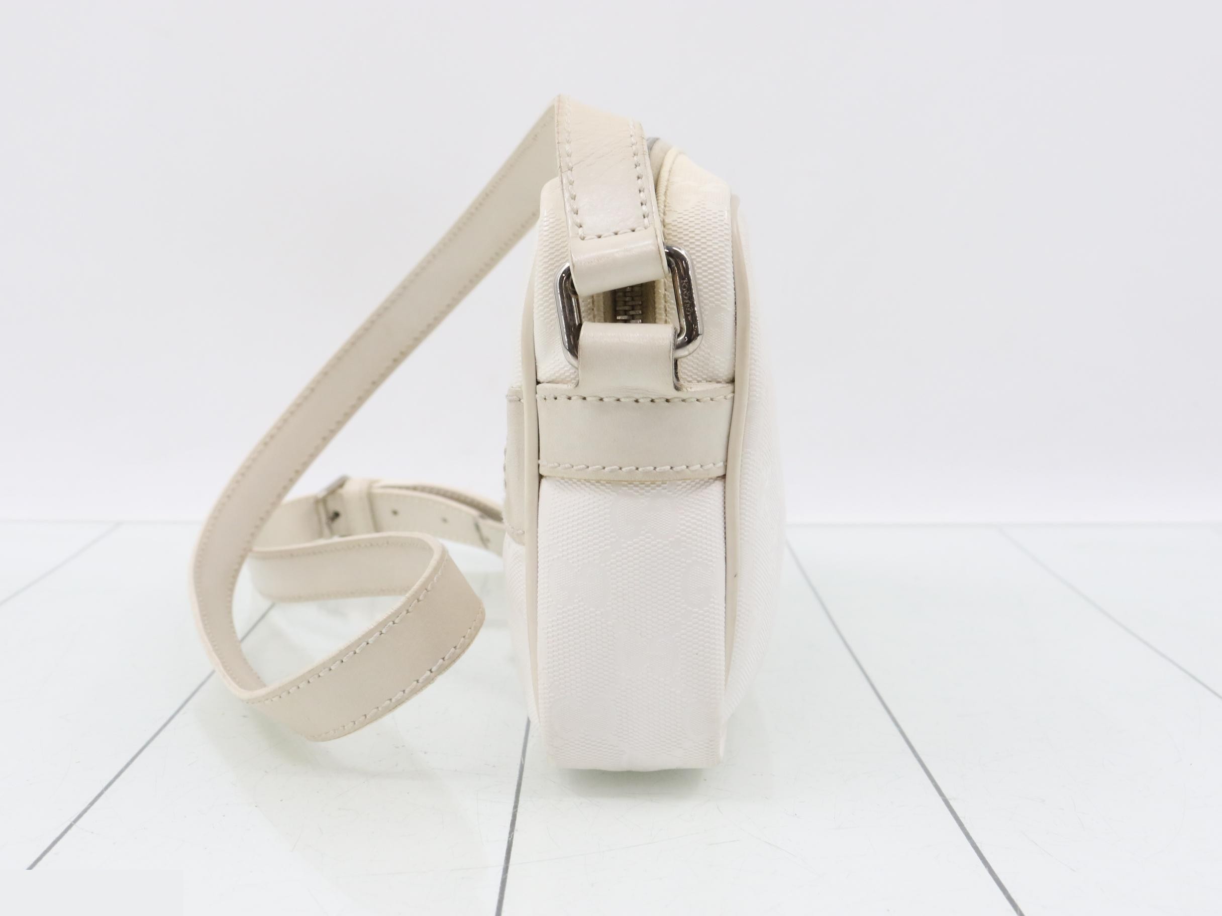GG Imprime Shoulder Bag, White — view 3
