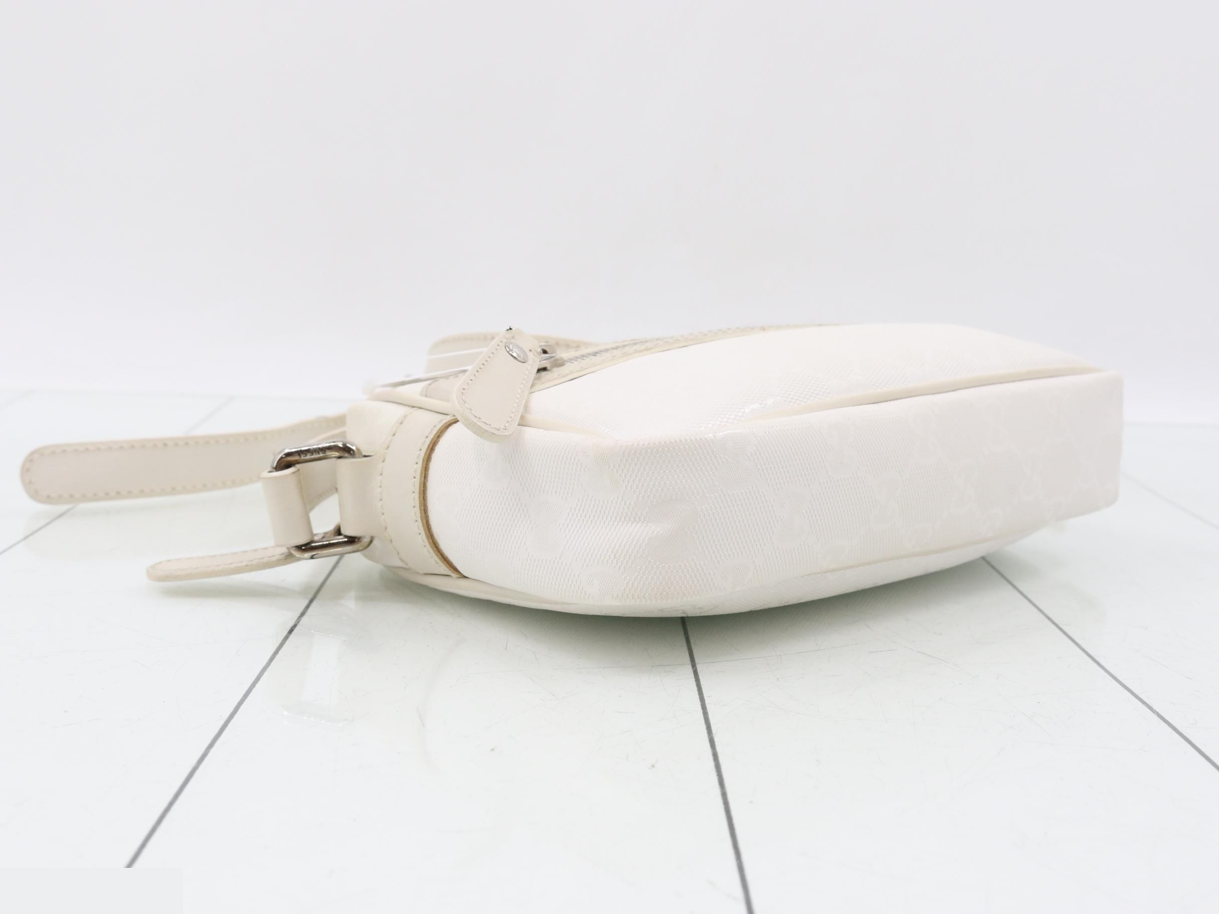 GG Imprime Shoulder Bag, White — view 5