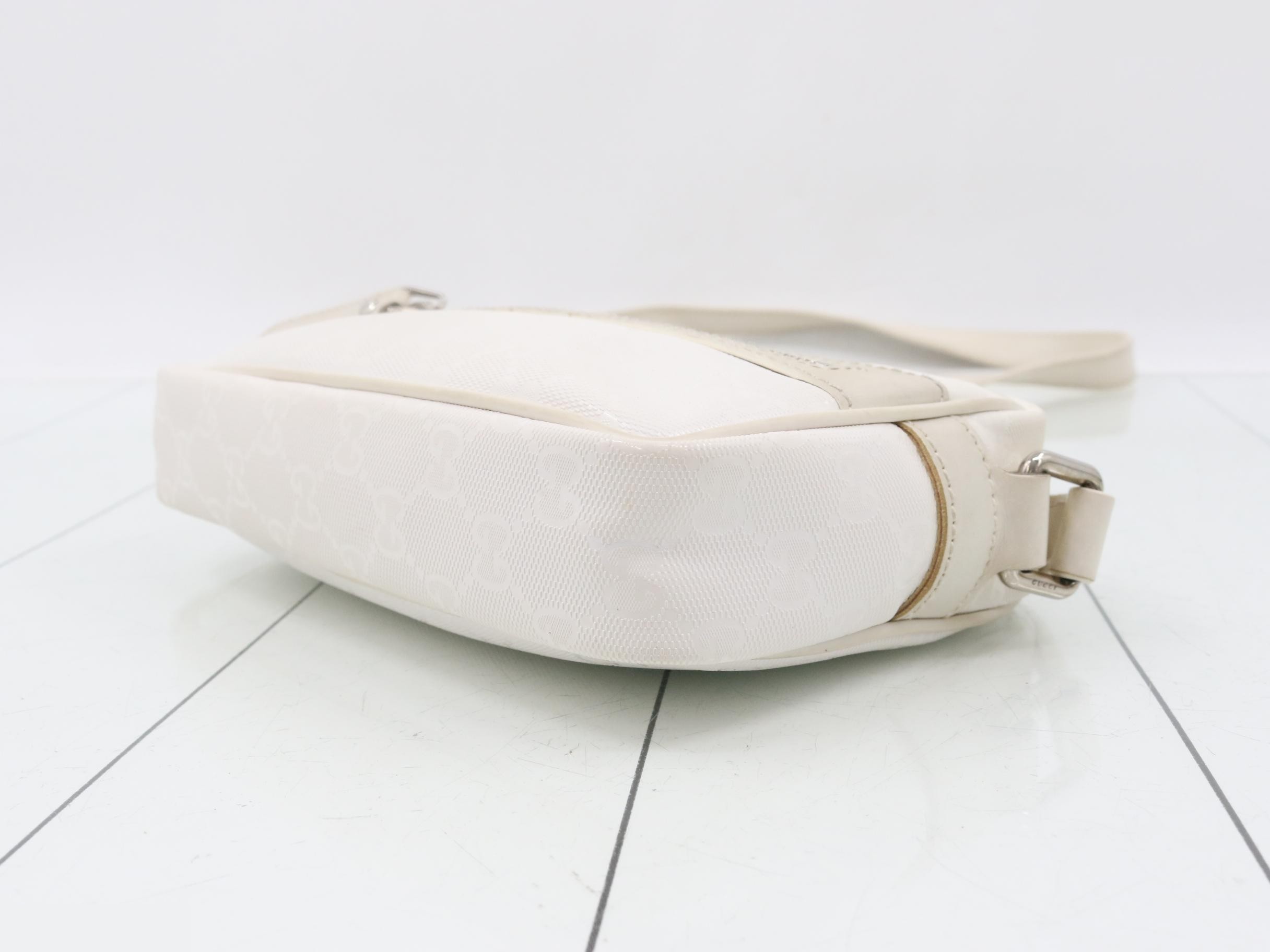 GG Imprime Shoulder Bag, White — view 6