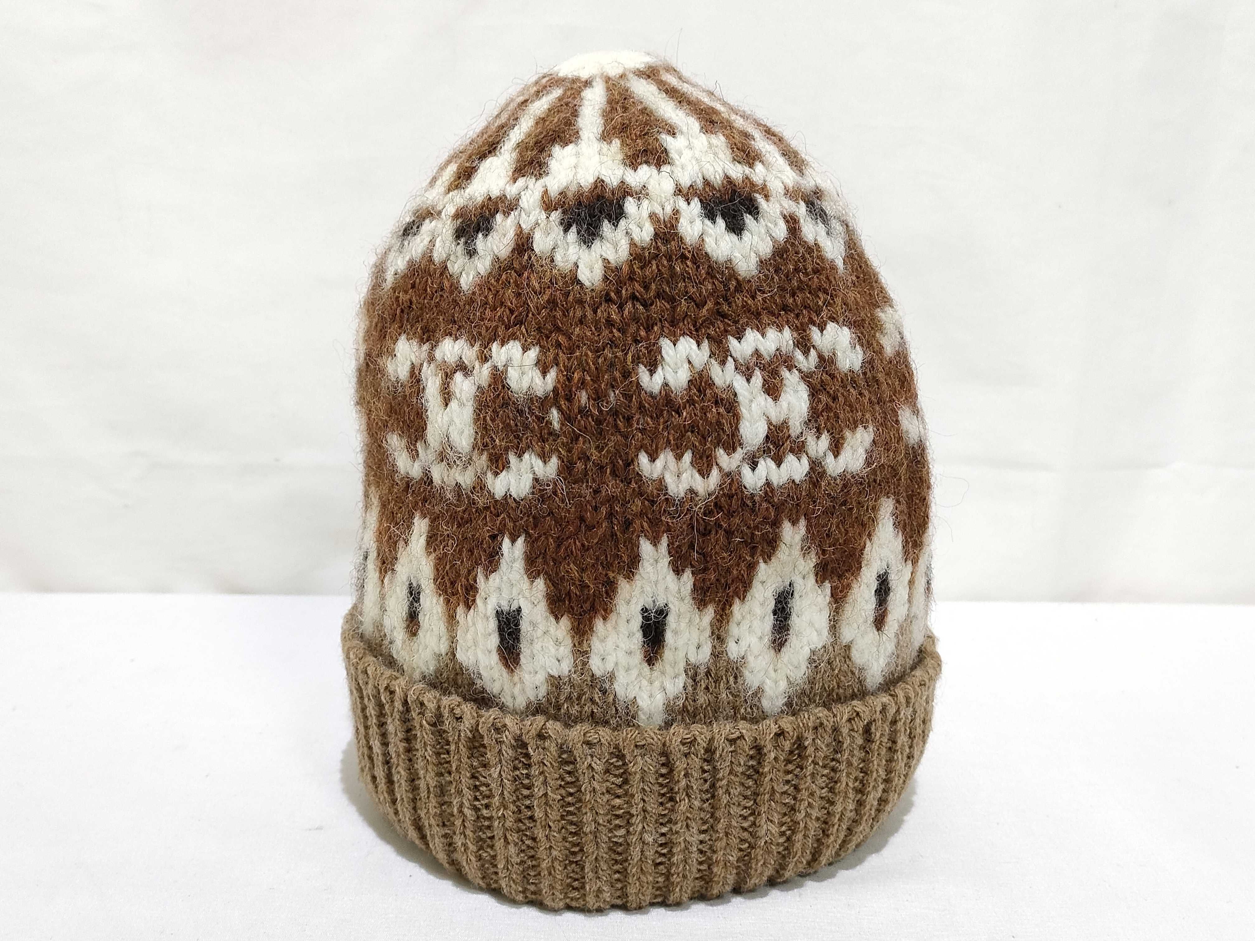 24FW Fair Isle Wool Triomphe Knit Hat, Classic Fit, Size TU (Head Circumference 48cm x Height 24.5cm) Other accessories available. — view 2