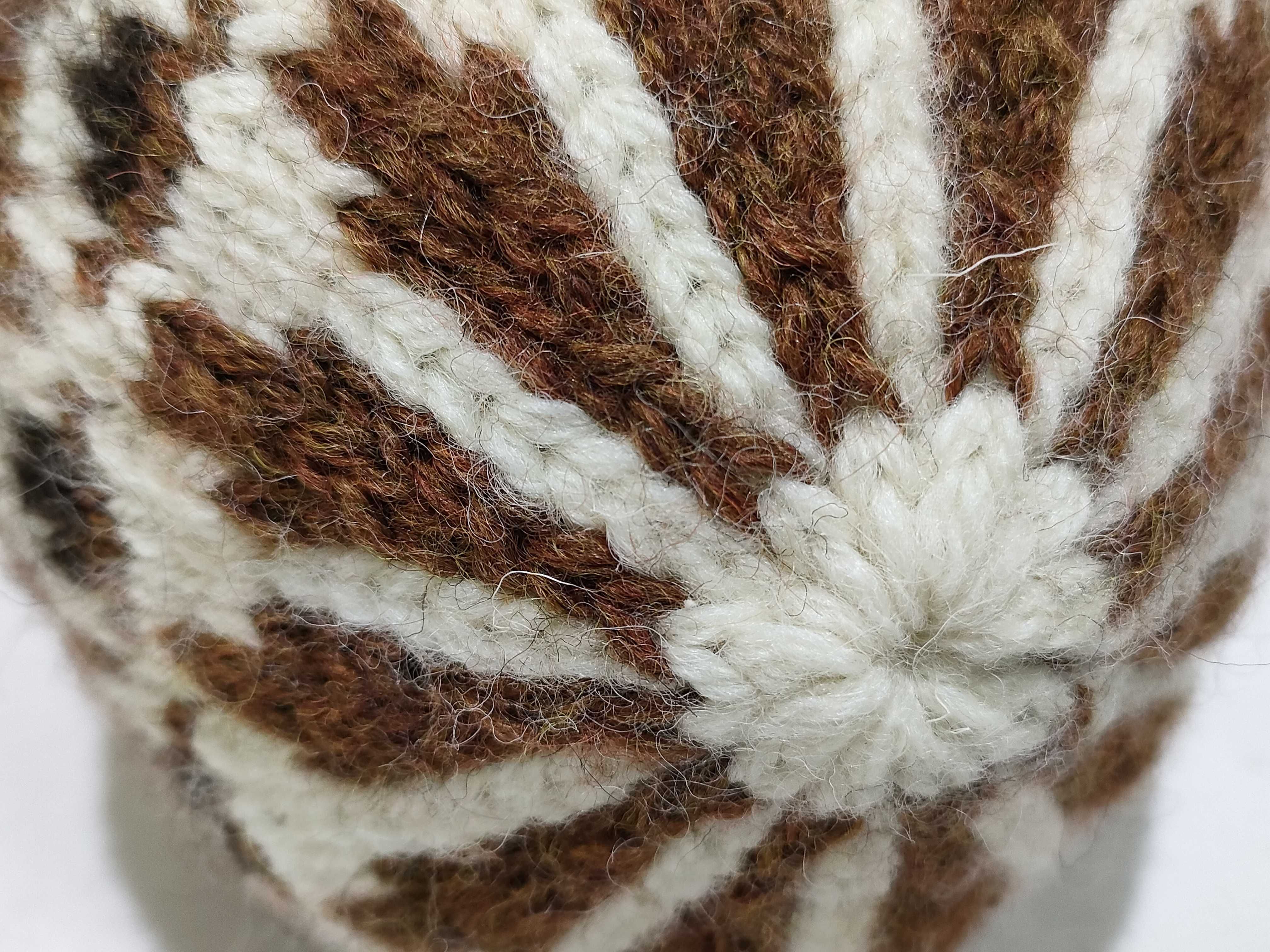 24FW Fair Isle Wool Triomphe Knit Hat, Classic Fit, Size TU (Head Circumference 48cm x Height 24.5cm) Other accessories available. — view 3