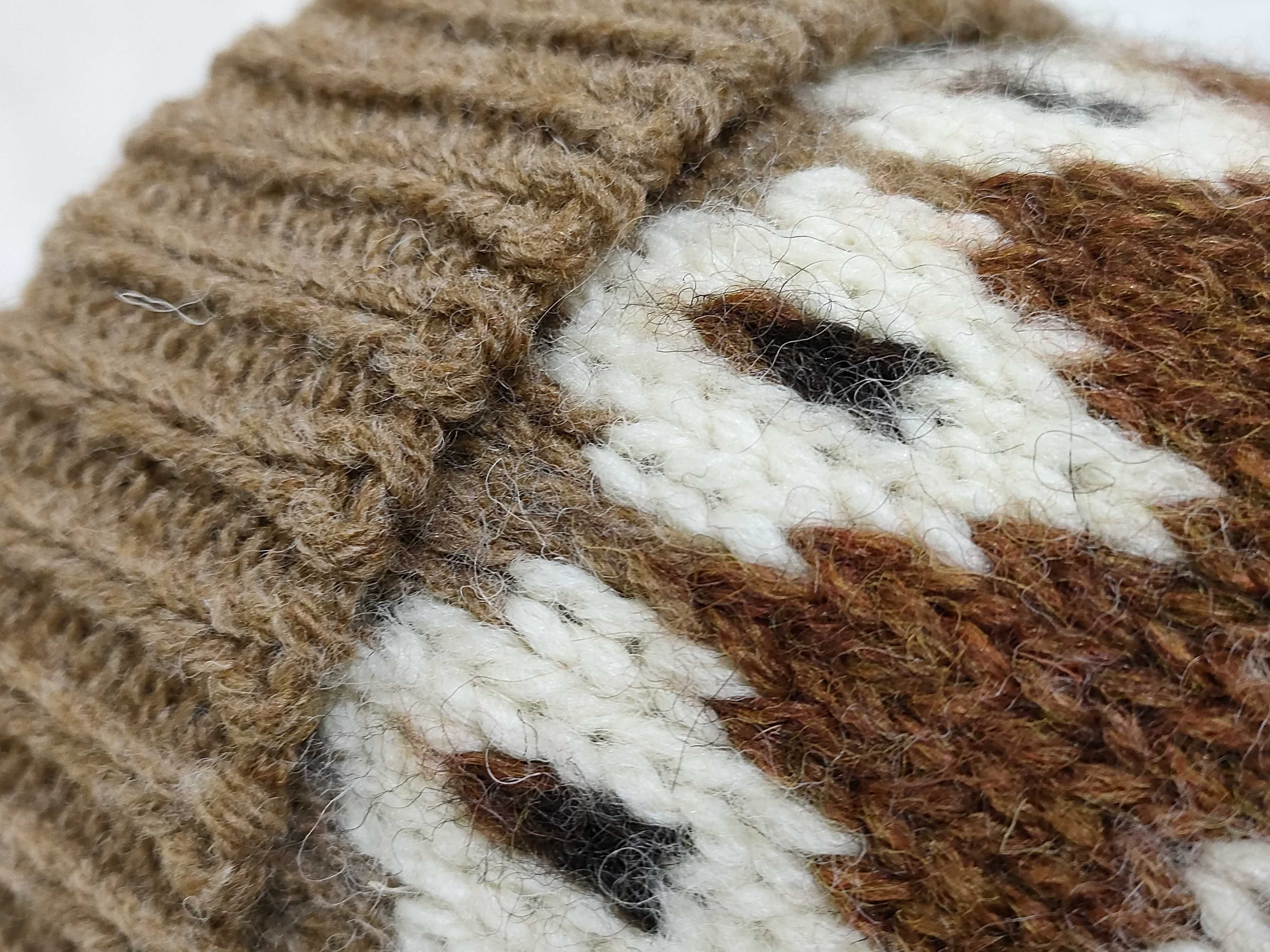 24FW Fair Isle Wool Triomphe Knit Hat, Classic Fit, Size TU (Head Circumference 48cm x Height 24.5cm) Other accessories available. — view 4