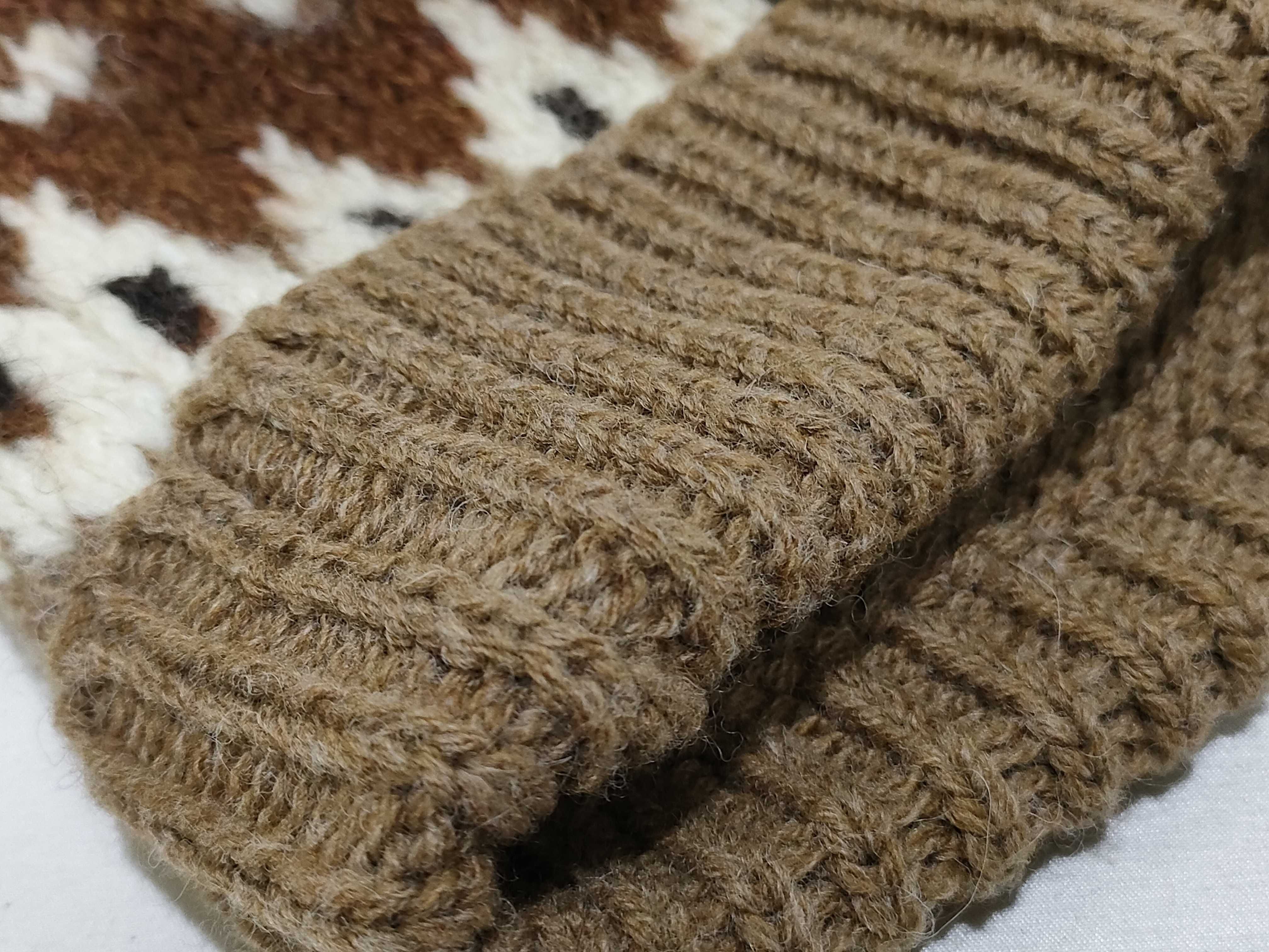 24FW Fair Isle Wool Triomphe Knit Hat, Classic Fit, Size TU (Head Circumference 48cm x Height 24.5cm) Other accessories available. — view 8