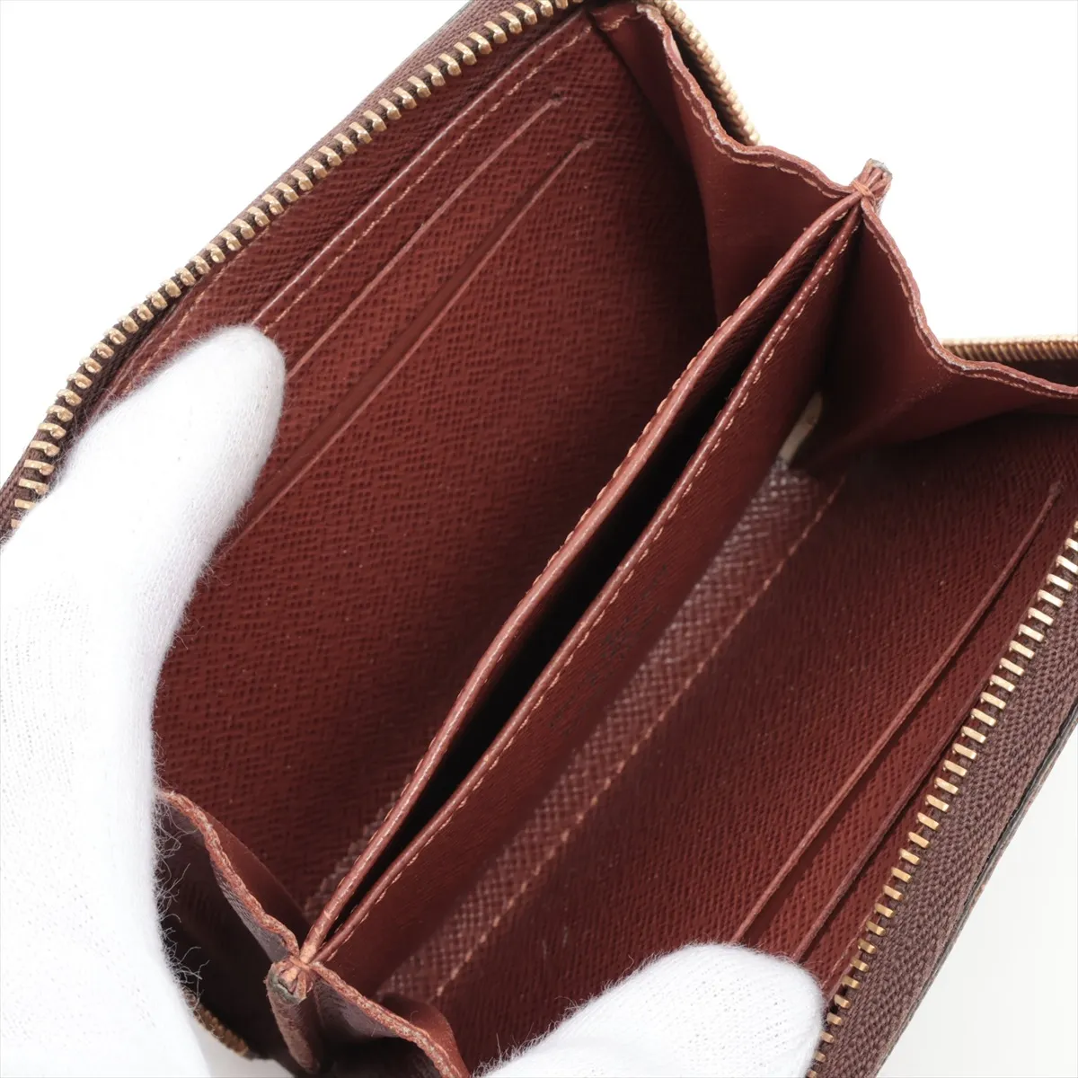 Monogram Zippy Coin Purse M60067 SN2128 Brown Coin Purse — view 3