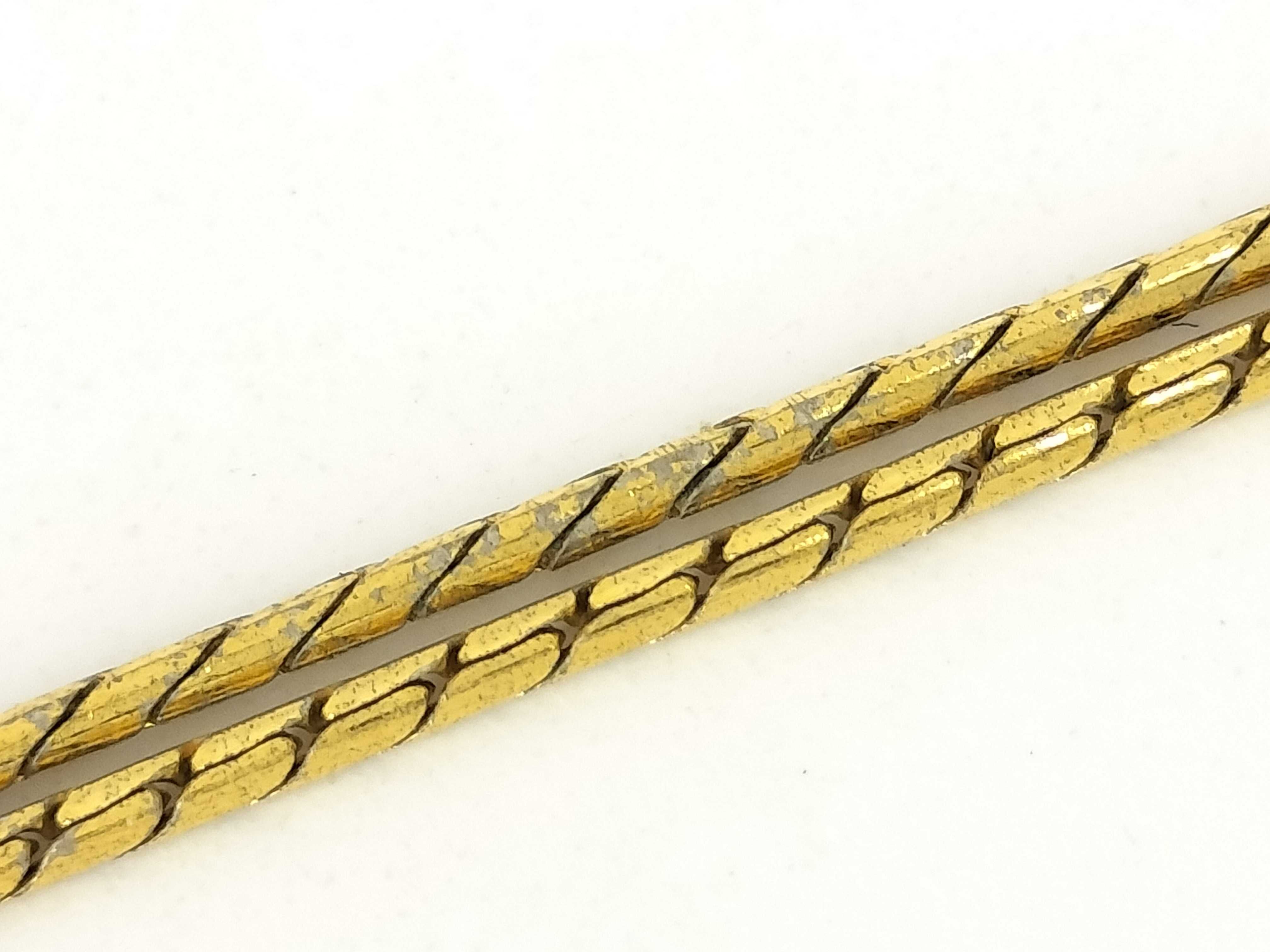necklace, gold, G logo, rhinestone necklace — view 8