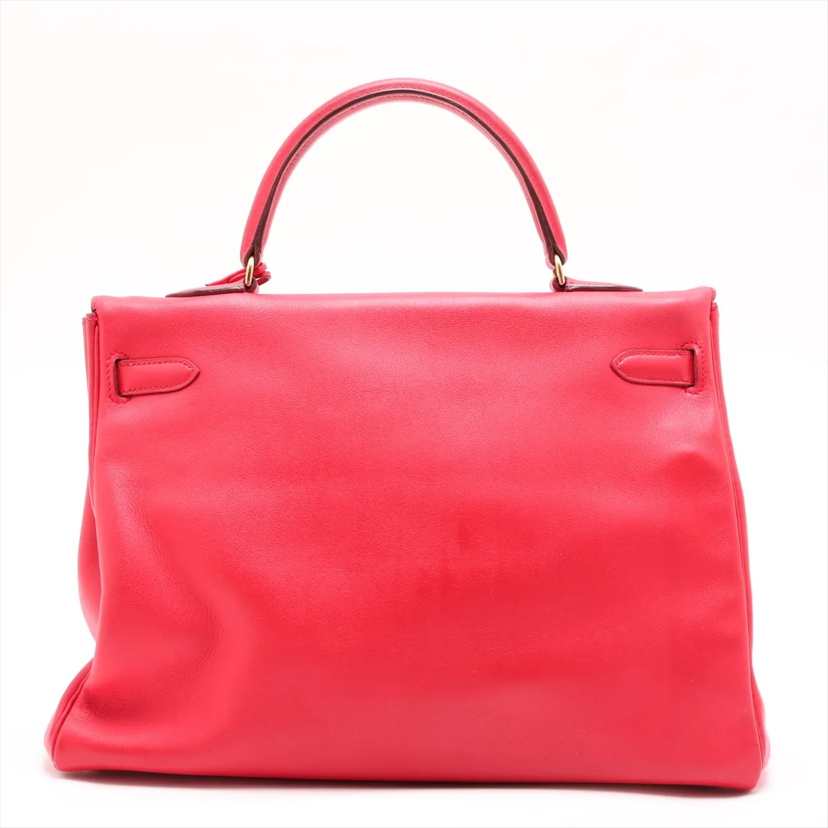 [Individually packaged] Hermes Kelly 35 Retournée Veau Gulliver Rouge Vif Gold Hardware C: 1999 — view 2