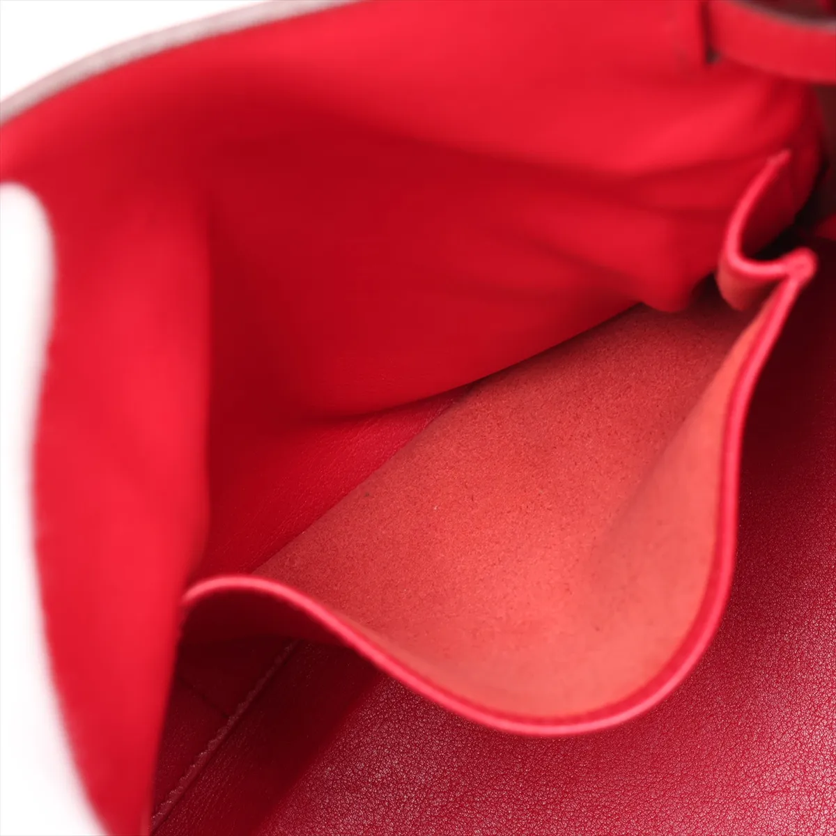 [Individually packaged] Hermes Kelly 35 Retournée Veau Gulliver Rouge Vif Gold Hardware C: 1999 — view 11