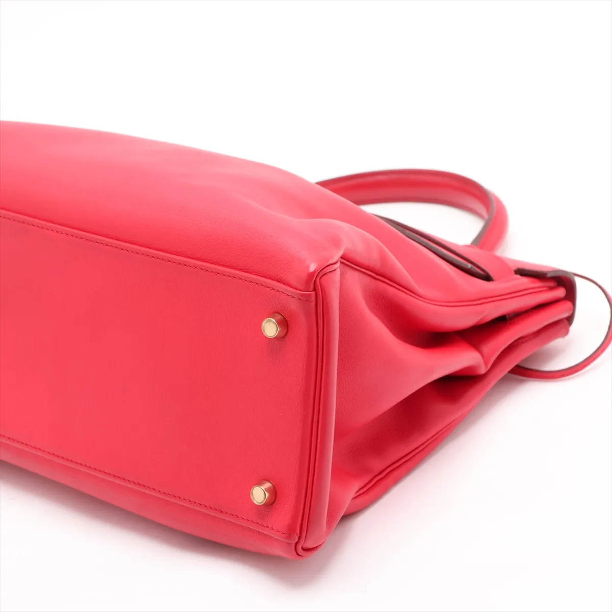 [Individually packaged] Hermes Kelly 35 Retournée Veau Gulliver Rouge Vif Gold Hardware C: 1999 — view 3