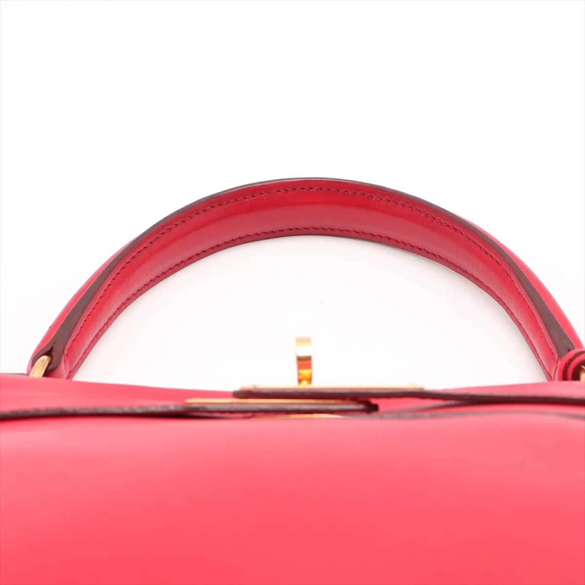 [Individually packaged] Hermes Kelly 35 Retournée Veau Gulliver Rouge Vif Gold Hardware C: 1999 — view 6