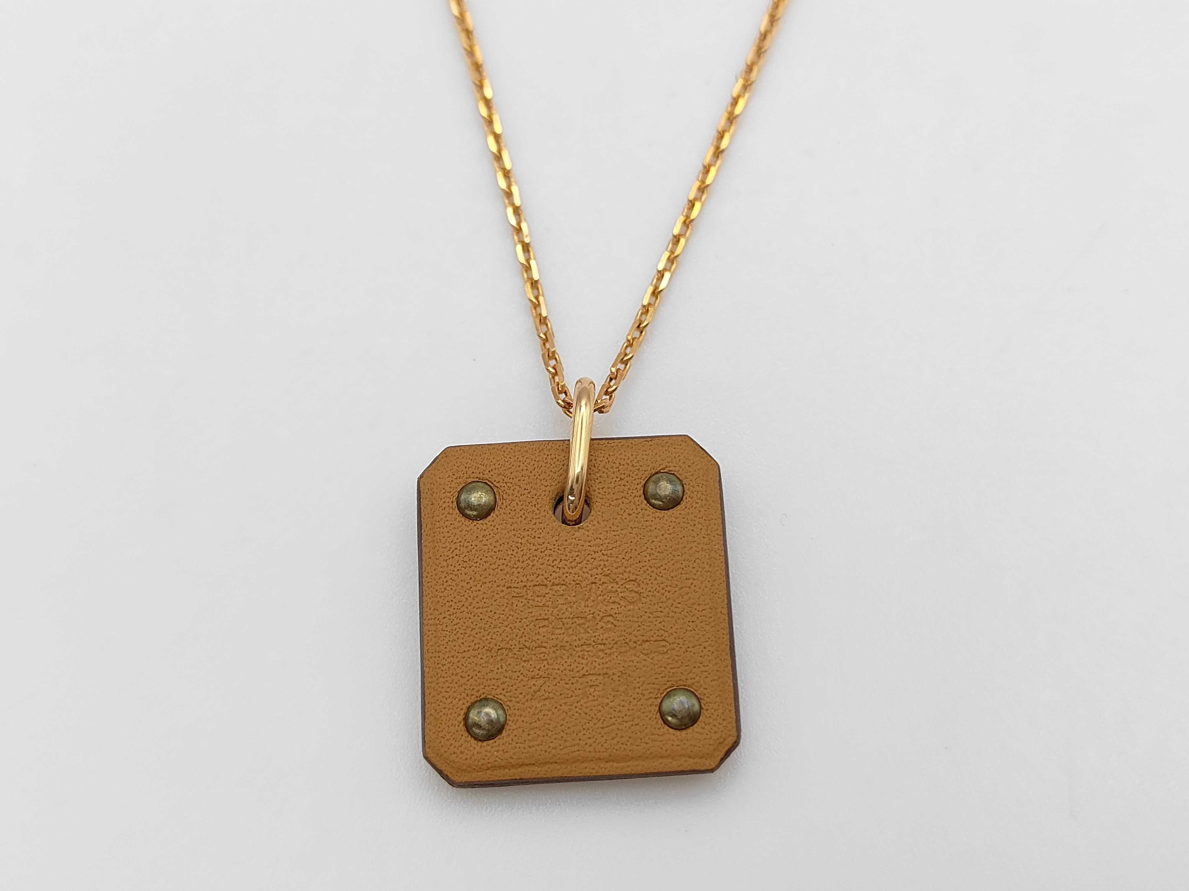 As de Coeur Necklace, Z stamped necklace — view 2