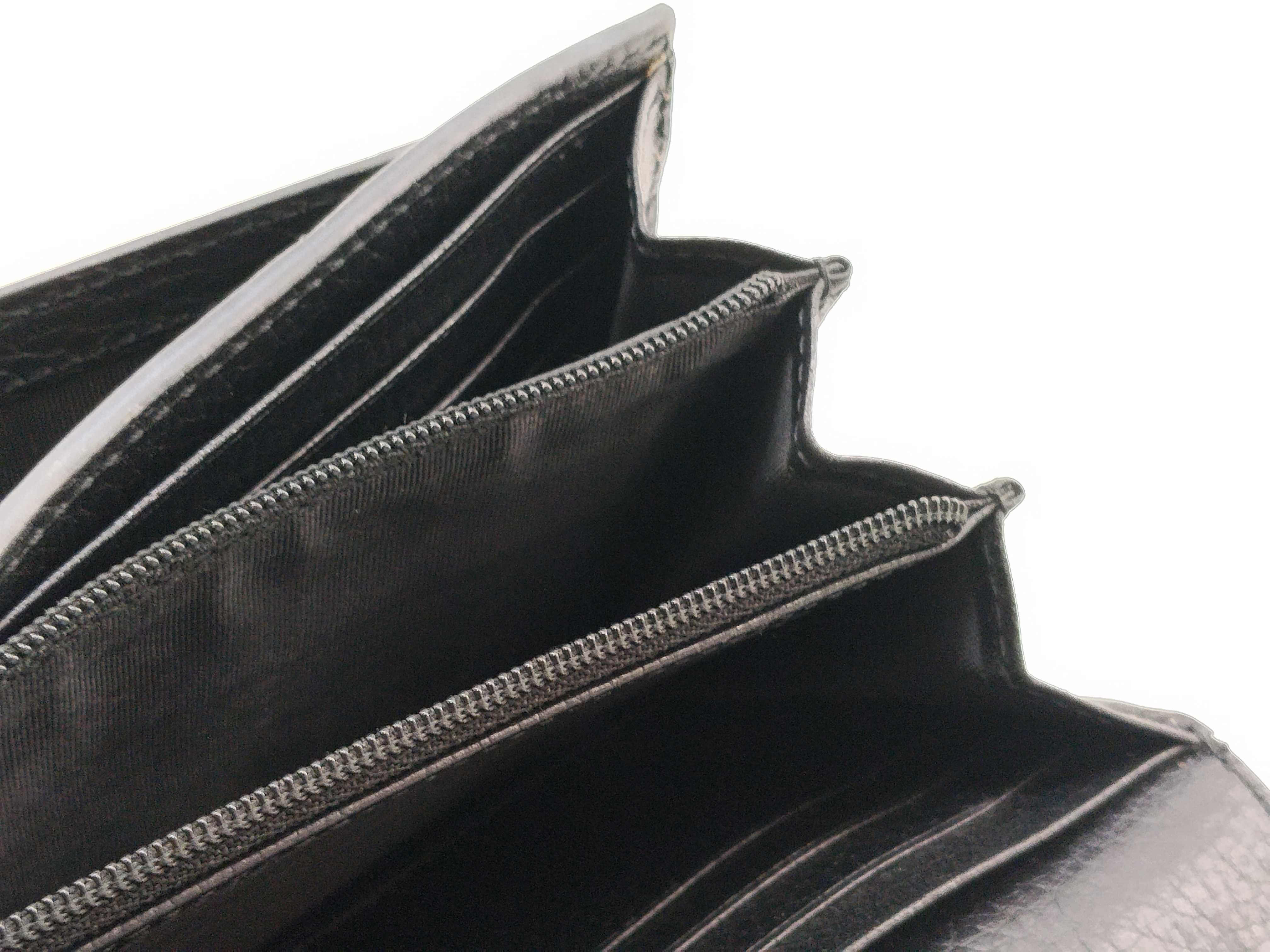 GG Supreme Gucci GG Marmont Black x Beige Long Wallet — view 14
