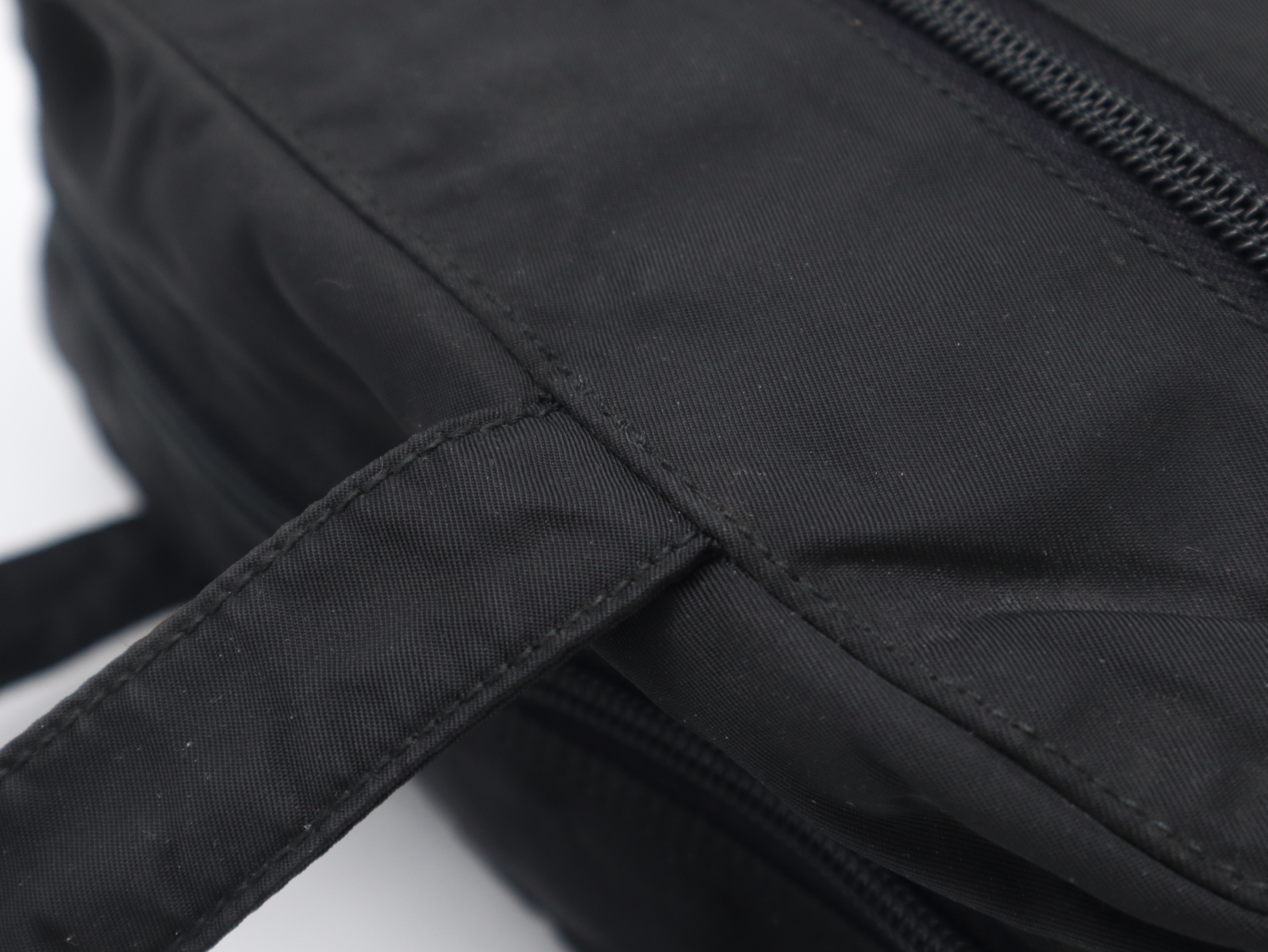 B8993 Nylon Handbag, Black — view 8
