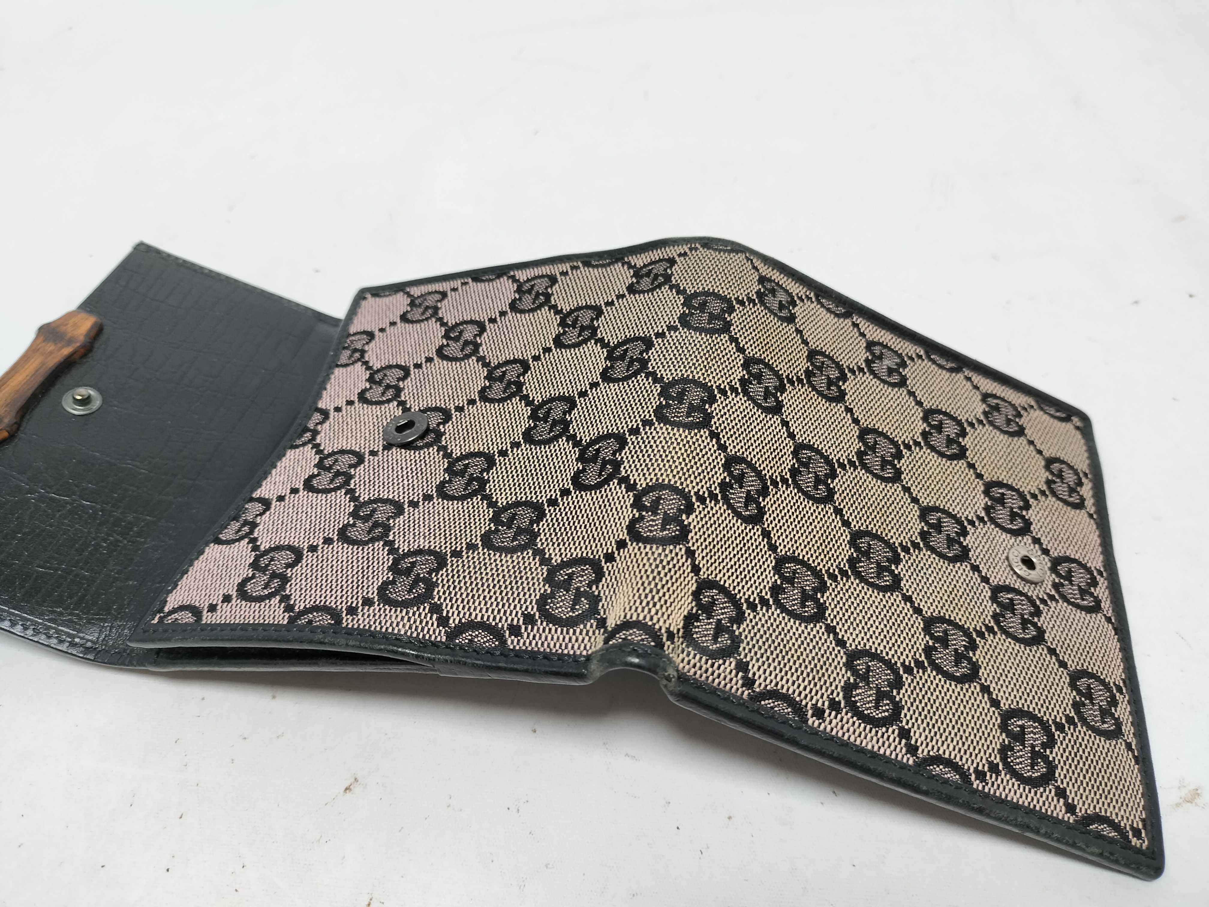 Bamboo Gucci GG Canvas Bamboo Tri-fold Wallet — view 13
