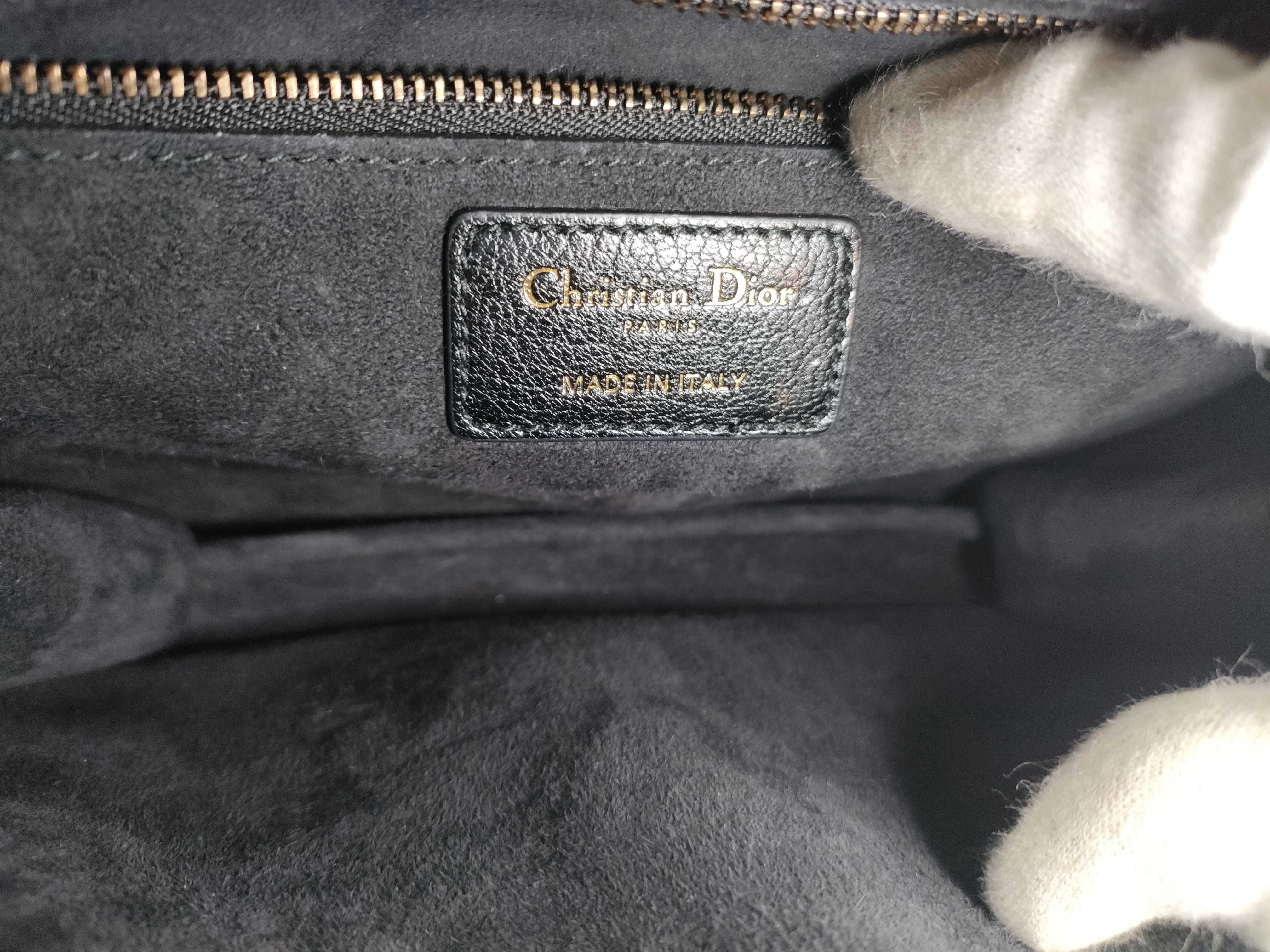 Cannage Shoulder Bag, Leather, 09-BO-0128, Black, with Key/Clochette, B, Black Shoulder Bag — view 12
