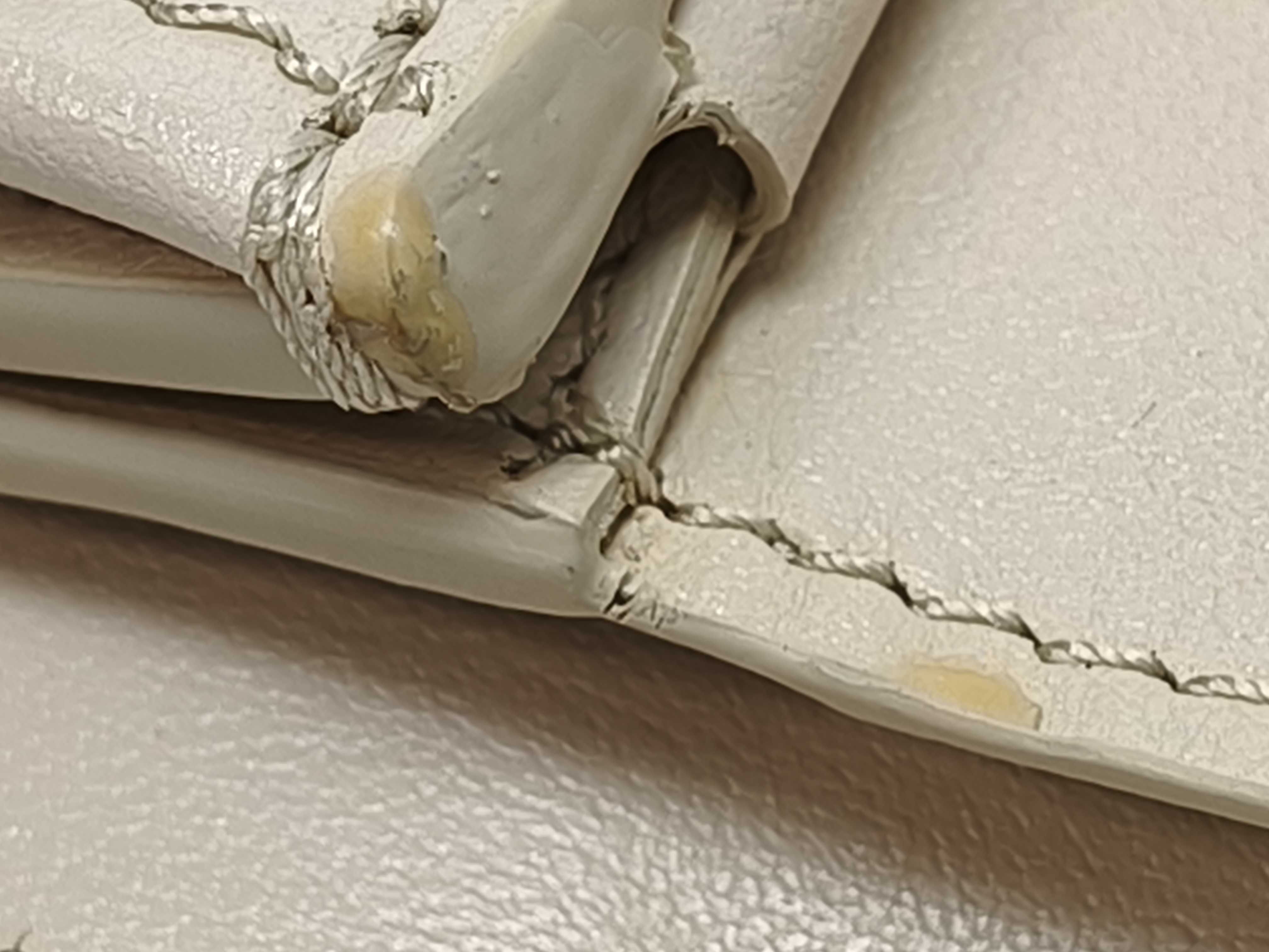 Tri-fold Wallet Leather Beige — view 13