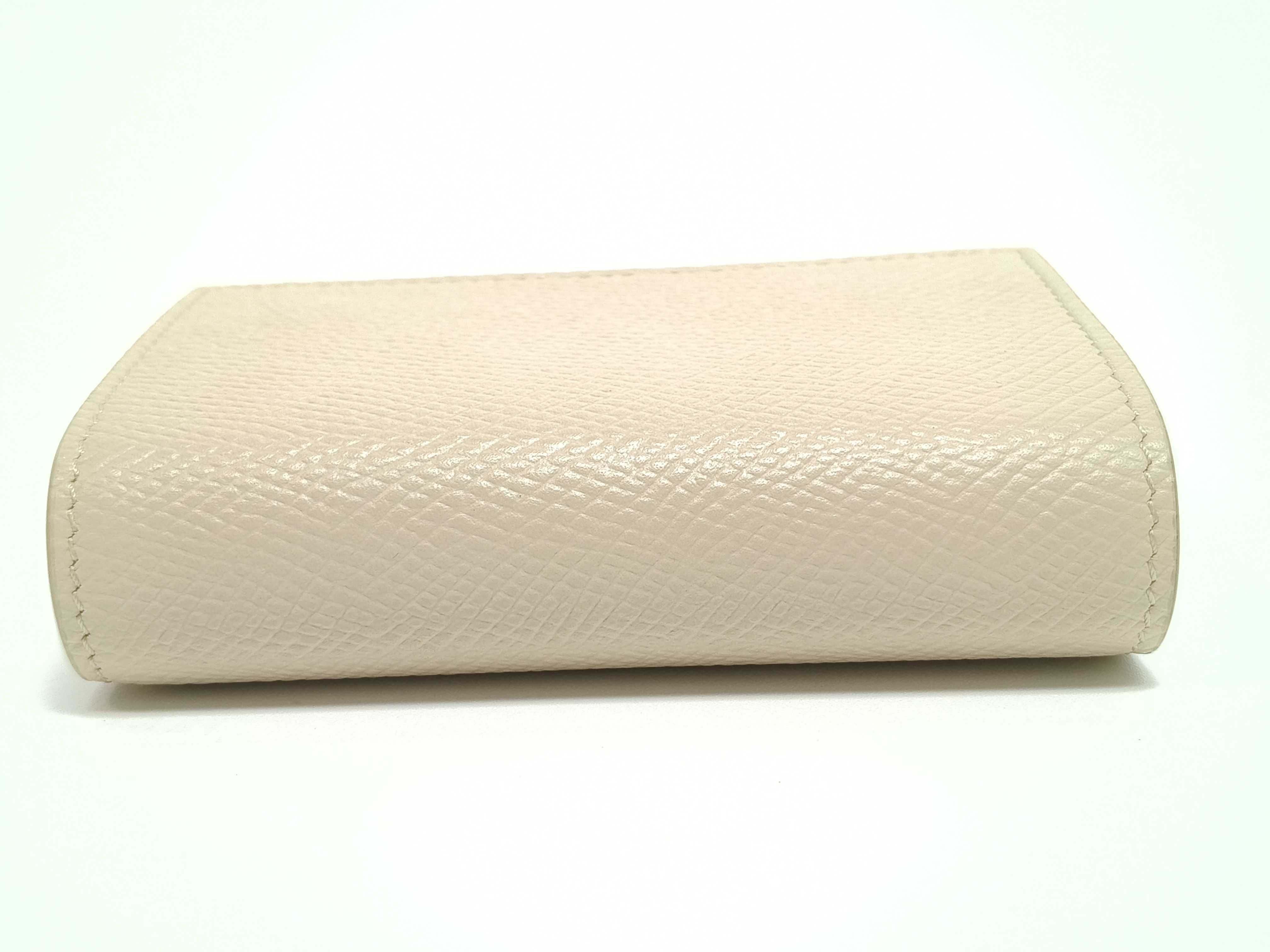 Tri-fold Wallet Leather Beige — view 6
