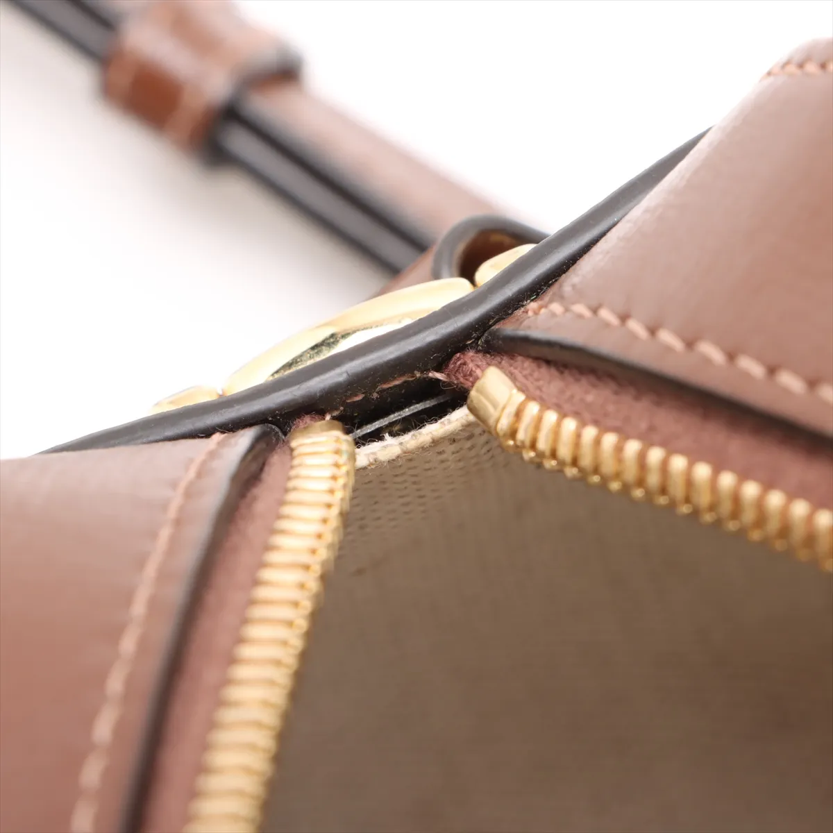 Horsebit 1955 760196 Leather Shoulder Bag Brown — view 11