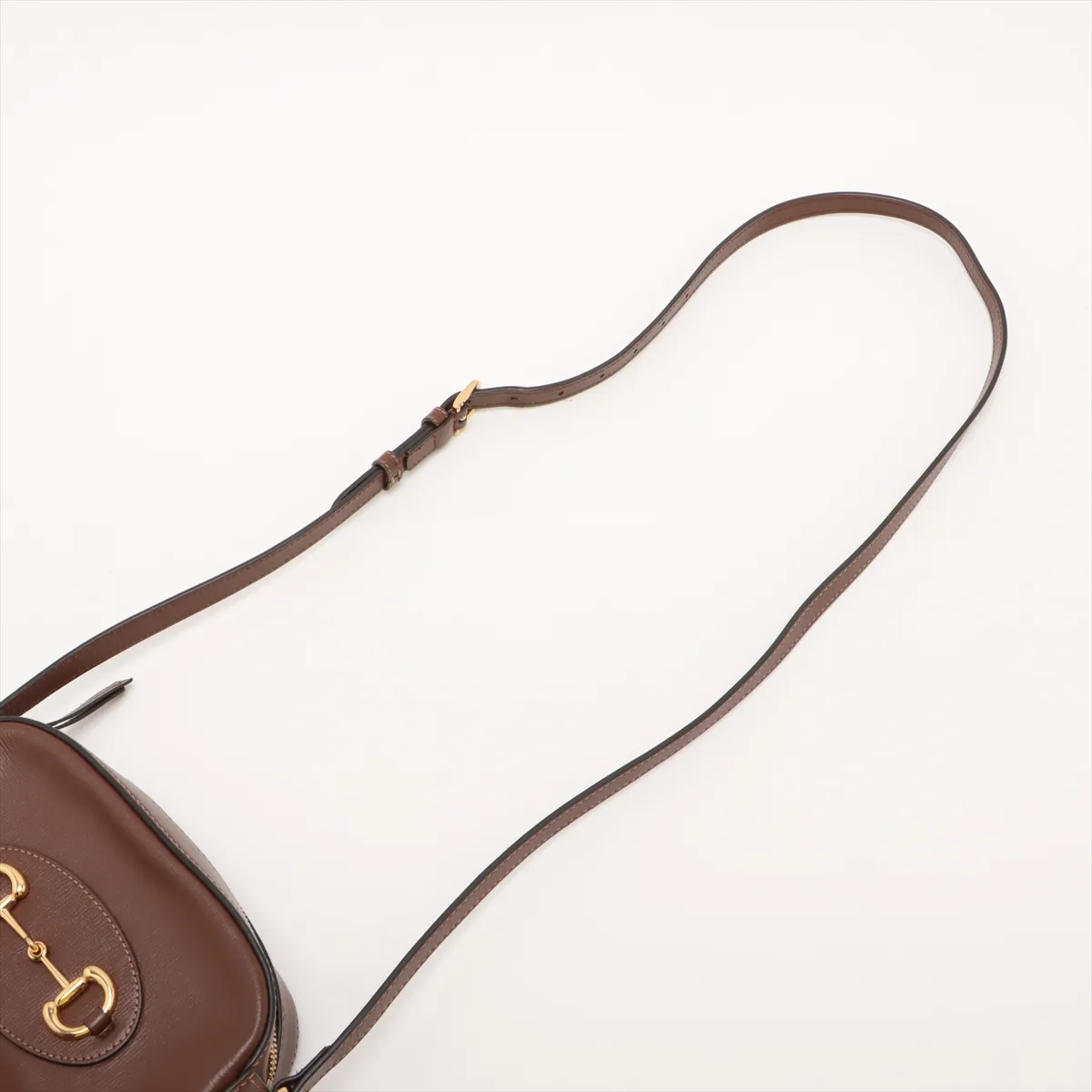 Horsebit 1955 760196 Leather Shoulder Bag Brown — view 5
