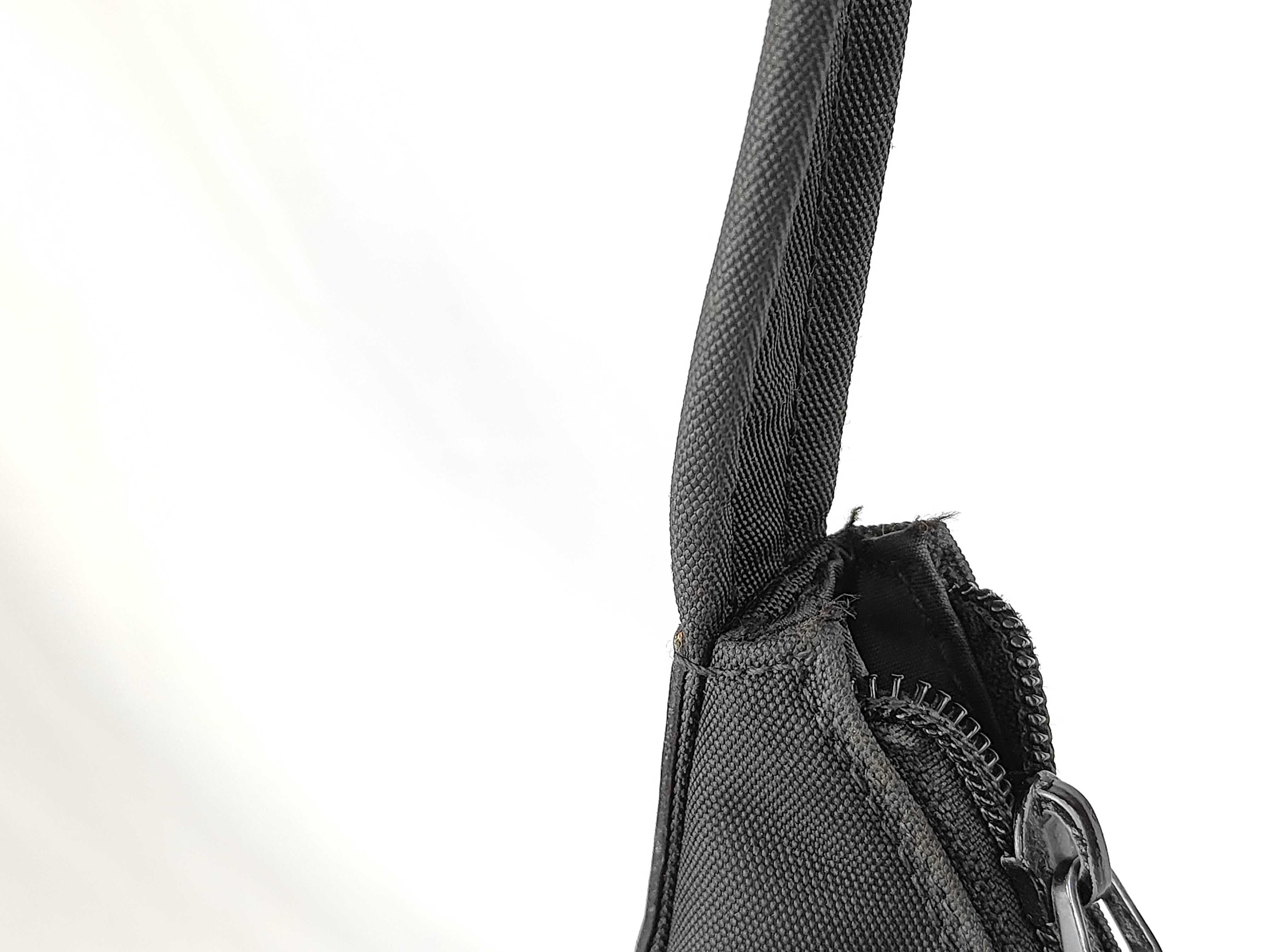 001 3380 Canvas One-Shoulder Black Plain Tote Bag — view 5
