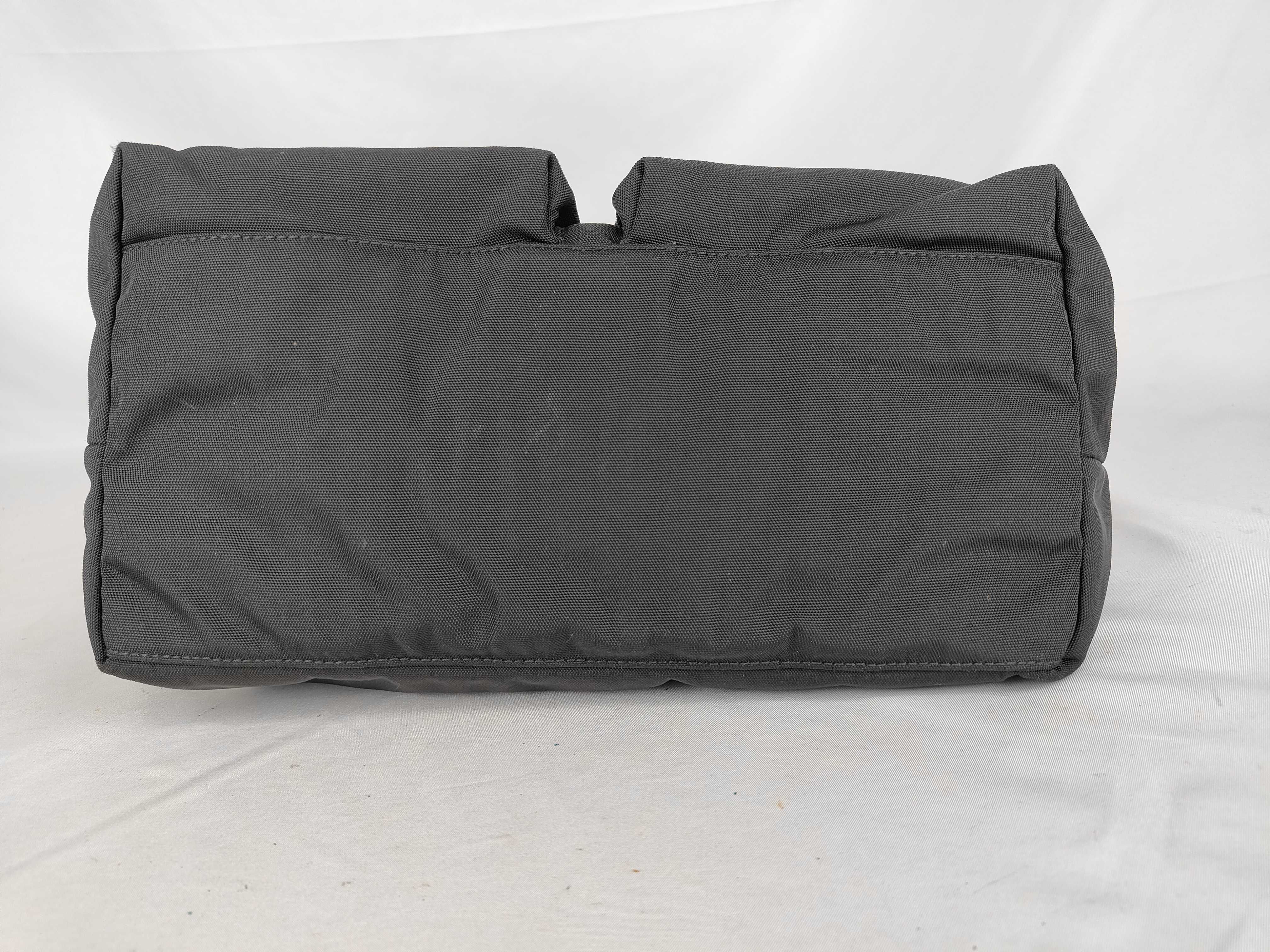 001 3380 Canvas One-Shoulder Black Plain Tote Bag — view 9