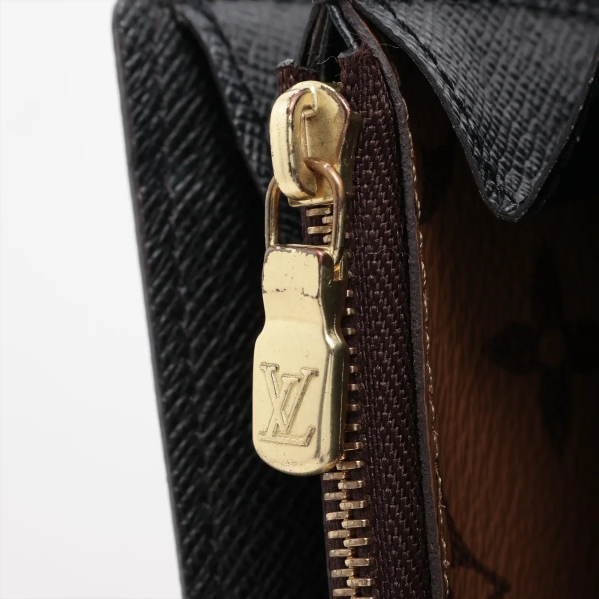 Giant Monogram Reverse Portefeuille Sara M80726 Maron Long Wallet RFID Reactive — view 8