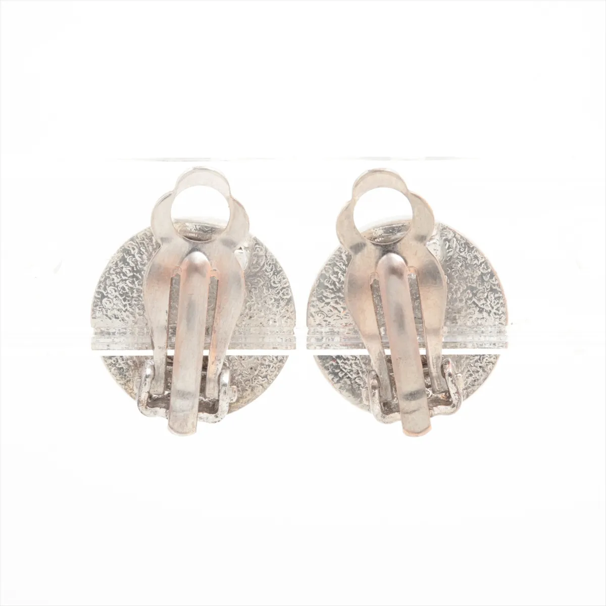 Coco Mark 00A Earrings (for both ears) Metal Black x Silver — view 2