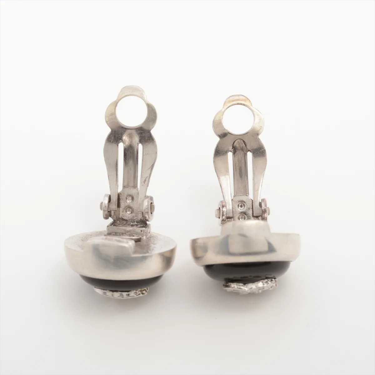 Coco Mark 00A Earrings (for both ears) Metal Black x Silver — view 4