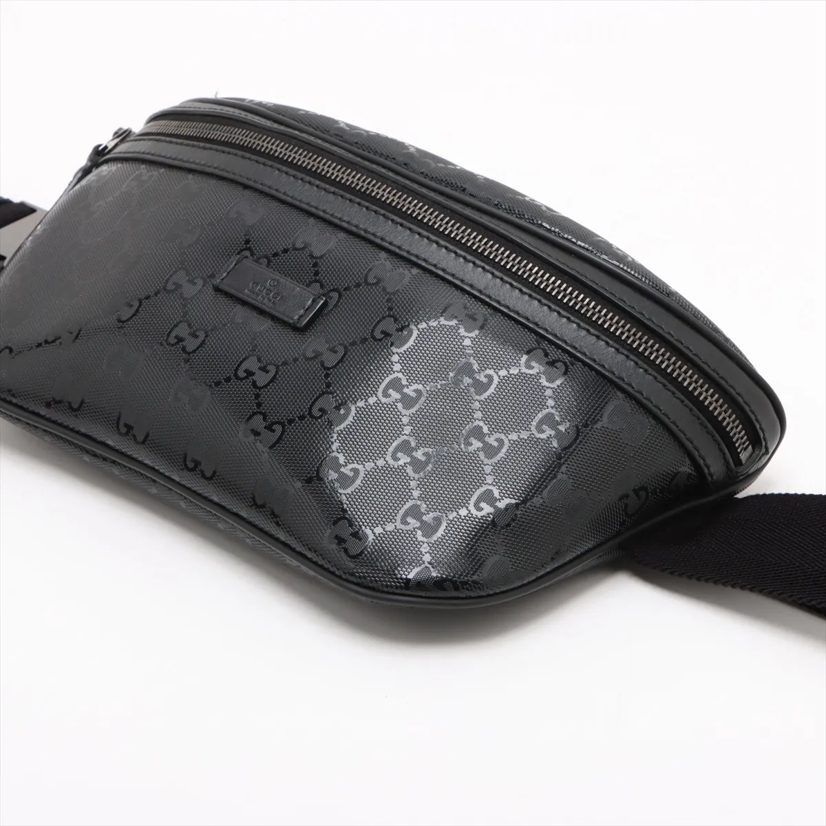 GG Implime PVC x Leather Body Bag Black — view 3
