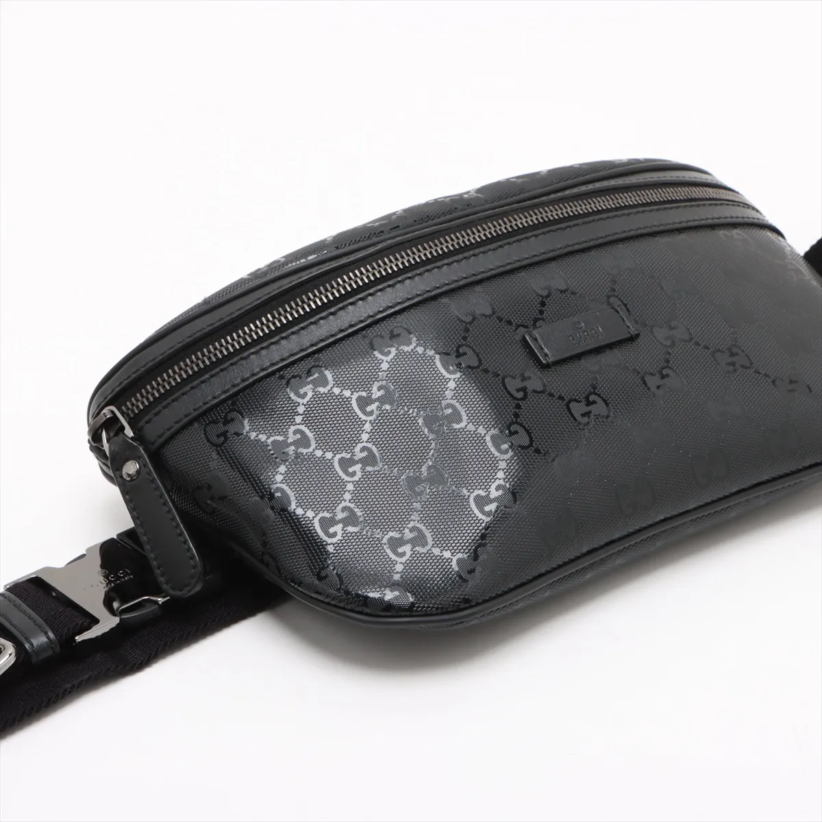 GG Implime PVC x Leather Body Bag Black — view 4