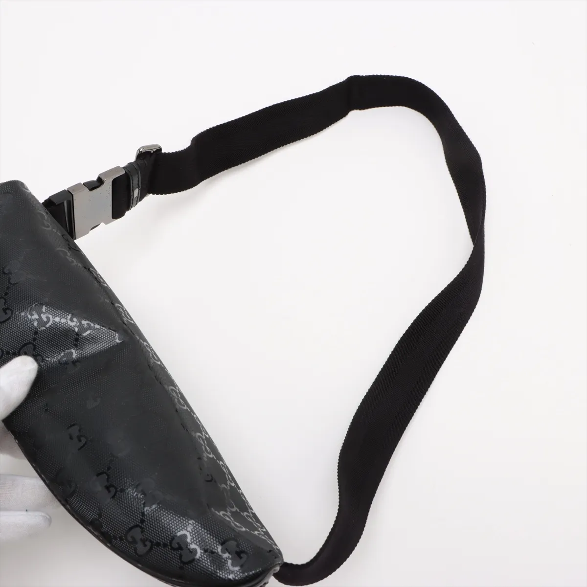 GG Implime PVC x Leather Body Bag Black — view 5