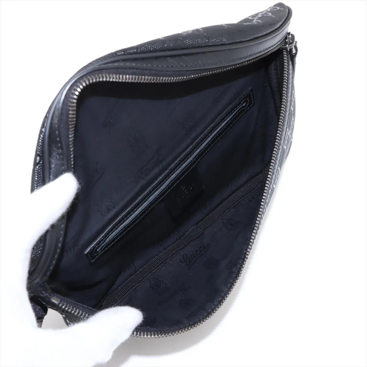 GG Implime PVC x Leather Body Bag Black — view 6