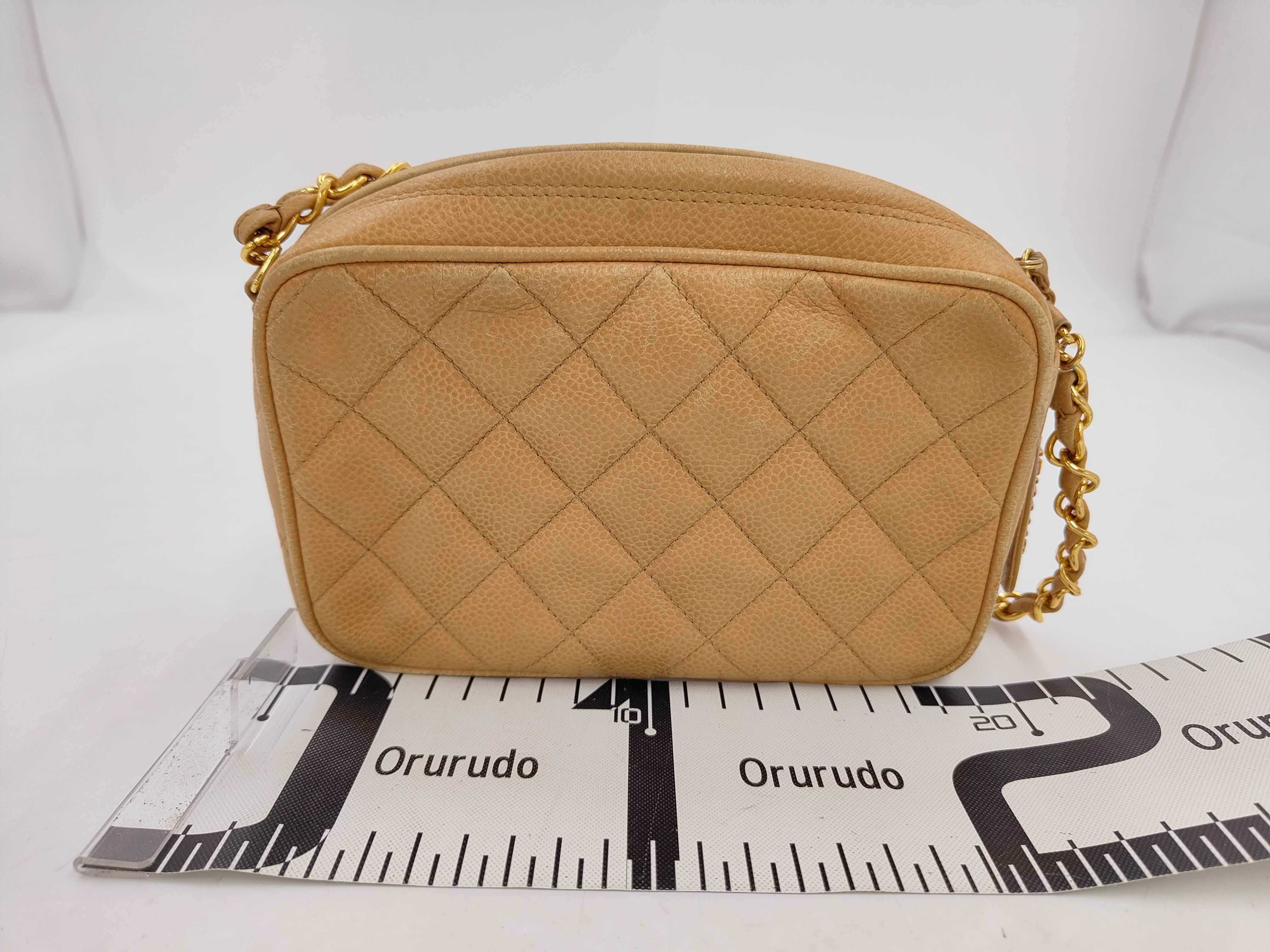 Caviar Matelassé Chain Bag, Beige, 3840055, Shoulder Bag — view 2