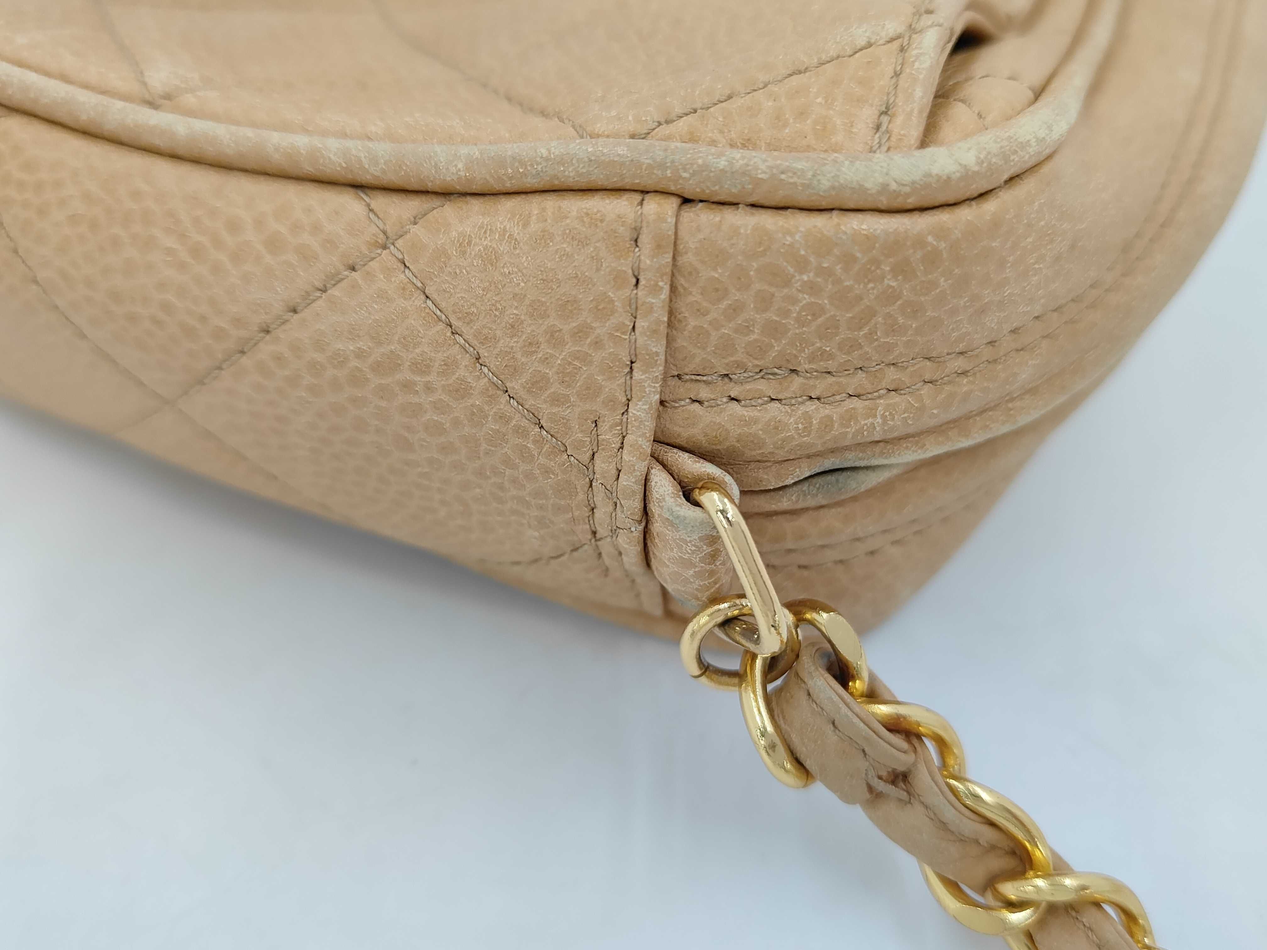 Caviar Matelassé Chain Bag, Beige, 3840055, Shoulder Bag — view 6