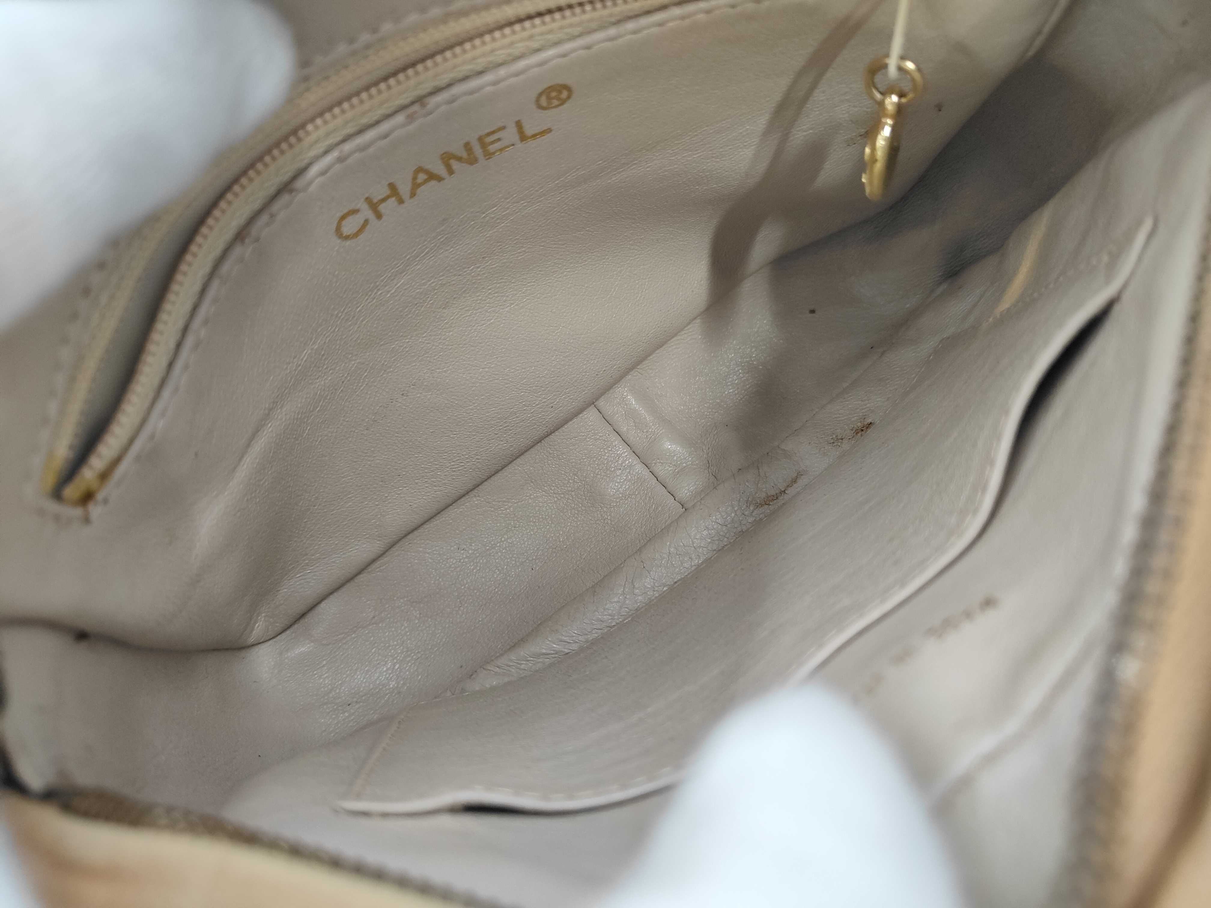 Caviar Matelassé Chain Bag, Beige, 3840055, Shoulder Bag — view 8
