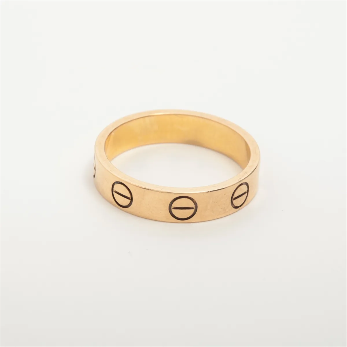 Mini Love Ring 750 (Yellow Gold) 2.8g Size 46 AHA084 — view 2