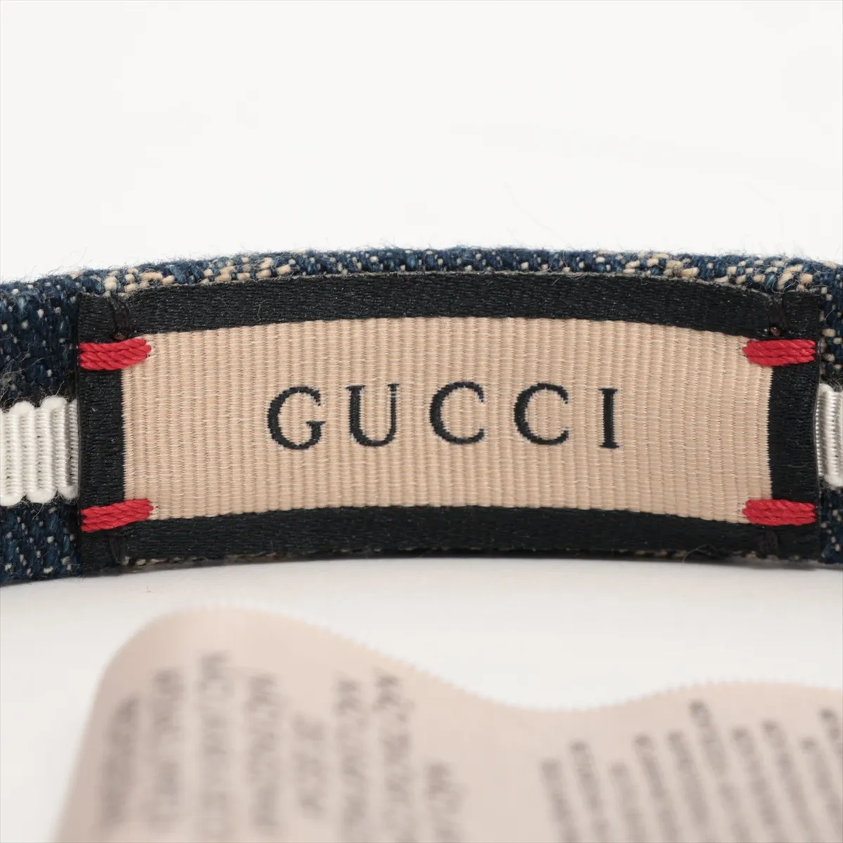 652835 3HAAH Eco Washed Denim Hair Band Headband M Denim Navy — view 3